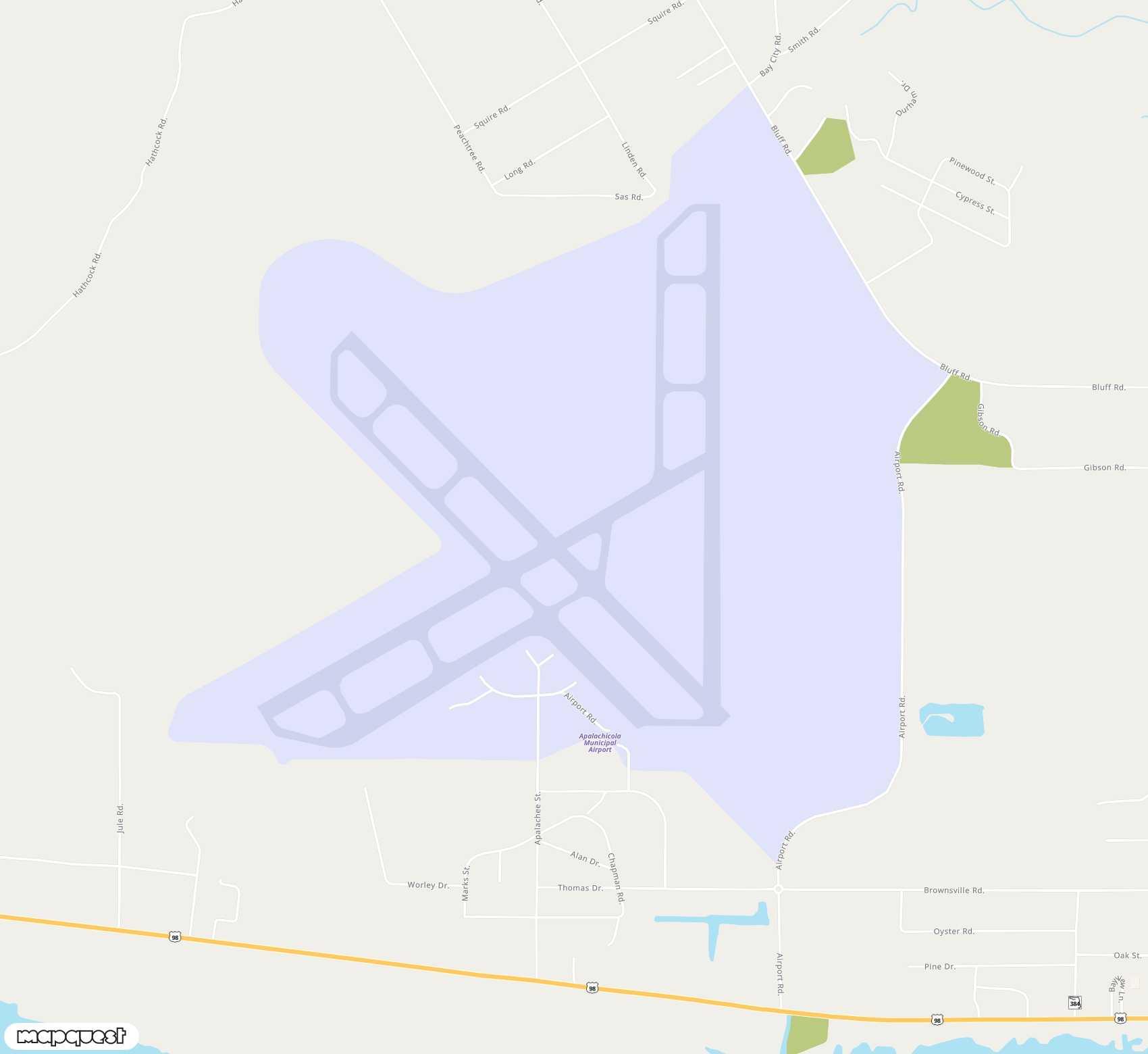 Carte de <span>Aérodrome de </span>Apalachicola Regional<span>(AAF)</span>