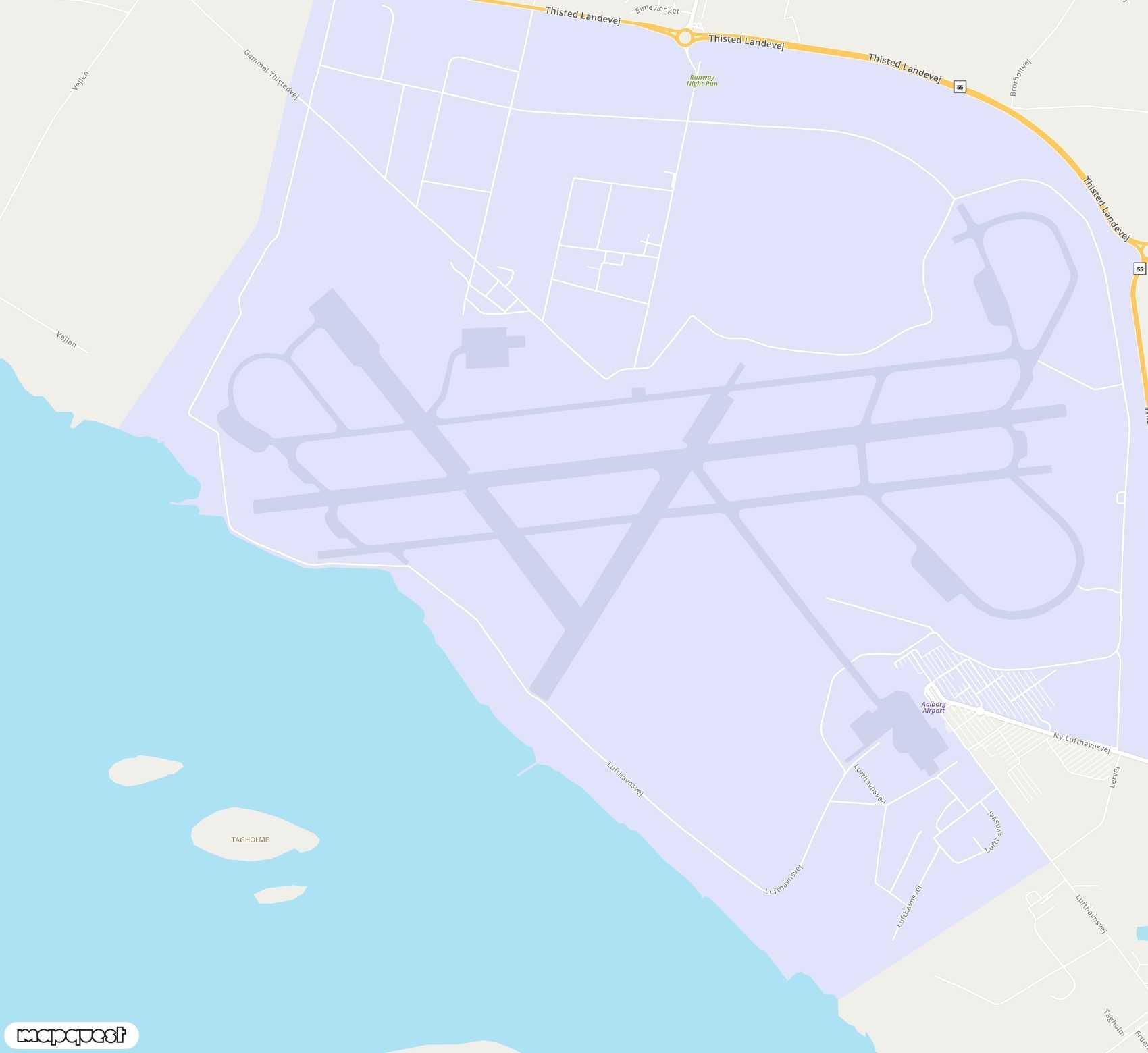 Carte de Aalborg <span>airport (AAL)</span>