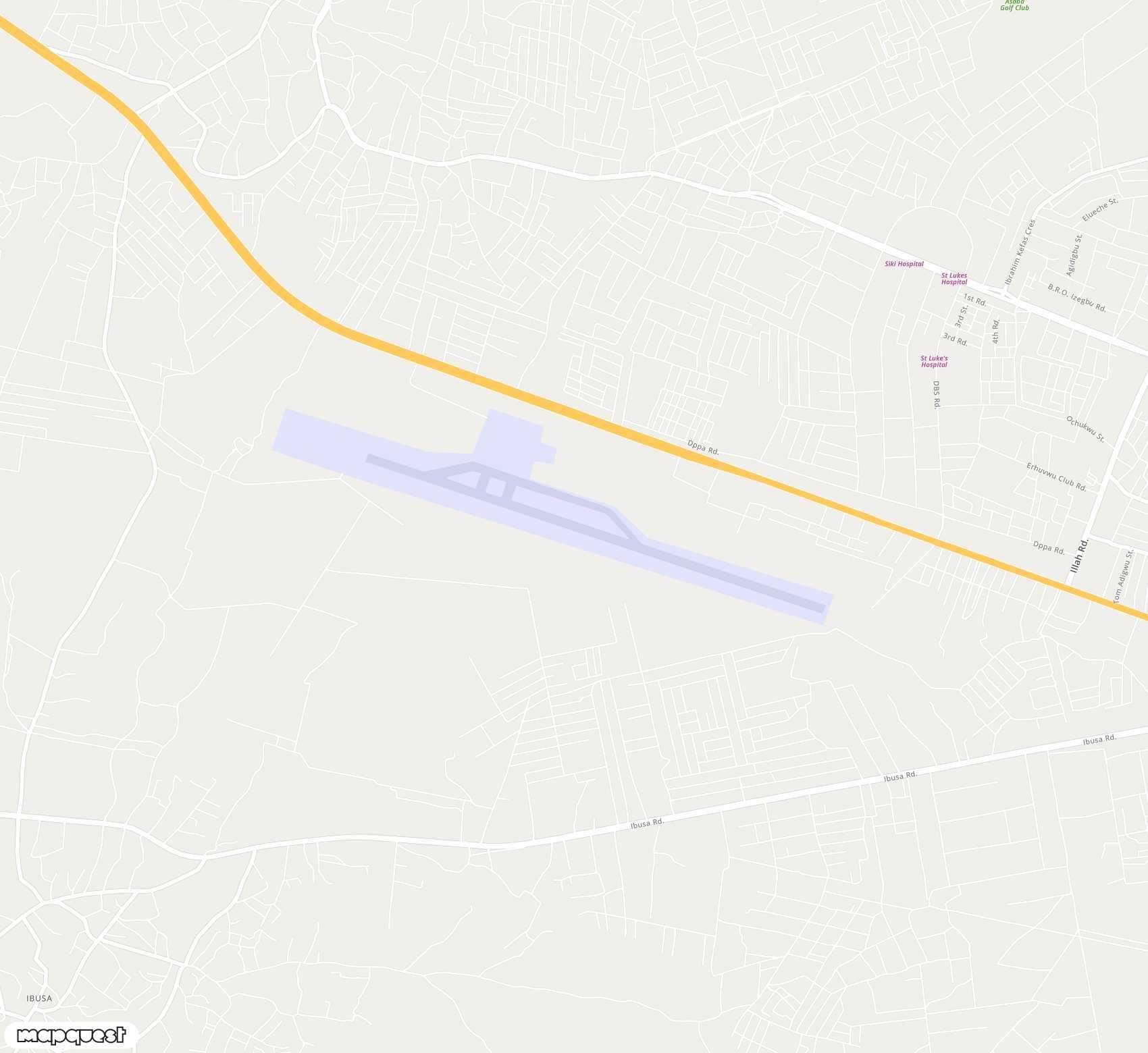 Carte de Asaba <span>airport (ABB)</span>