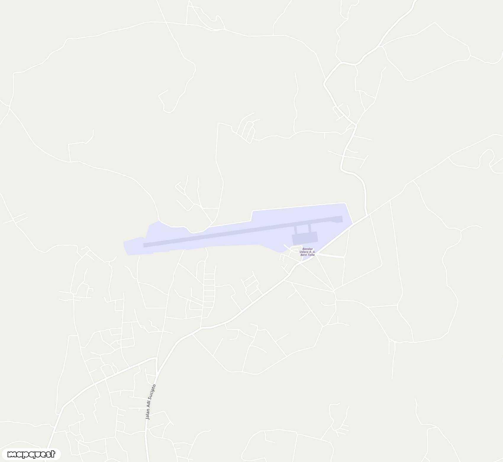 Carte de <span>Aérodrome de </span>AA Bere Tallo (Haliwen)<span>(ABU)</span>