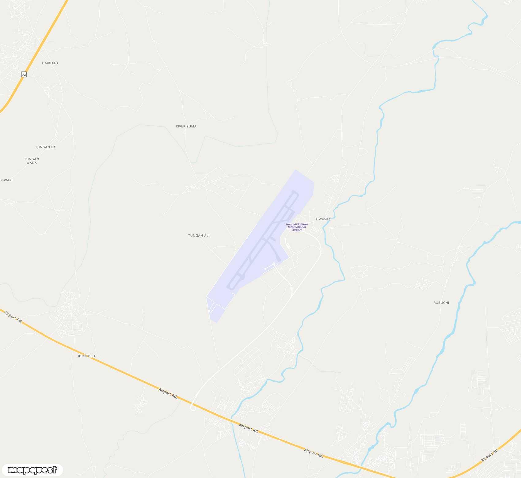 Carte de Nnamdi Azikiwe <span>international airport (ABV)</span>