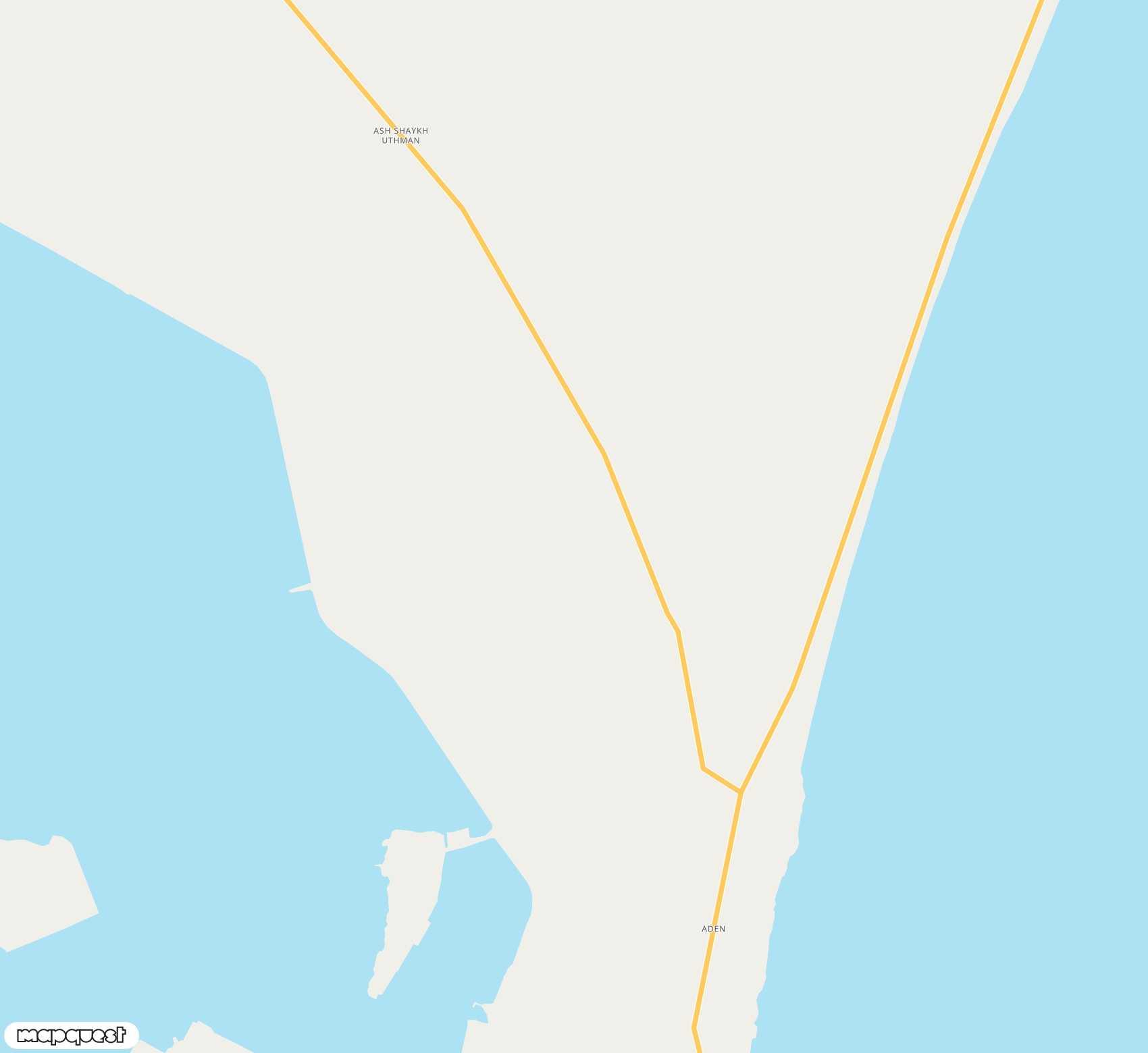 Carte de Aden <span>airport (ADE)</span>