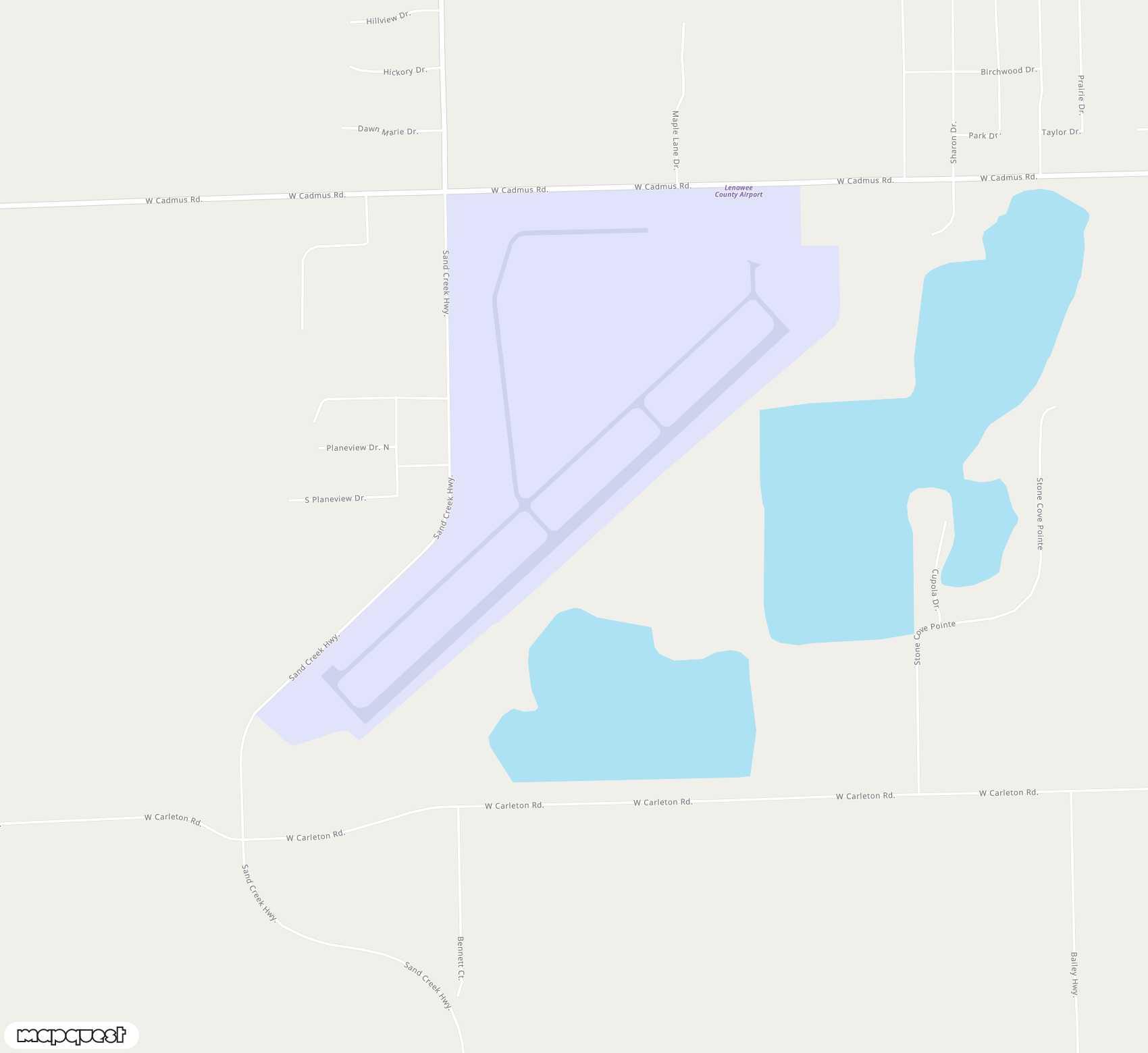 Carte de <span>Aérodrome de </span>Lenawee County<span>(ADG)</span>