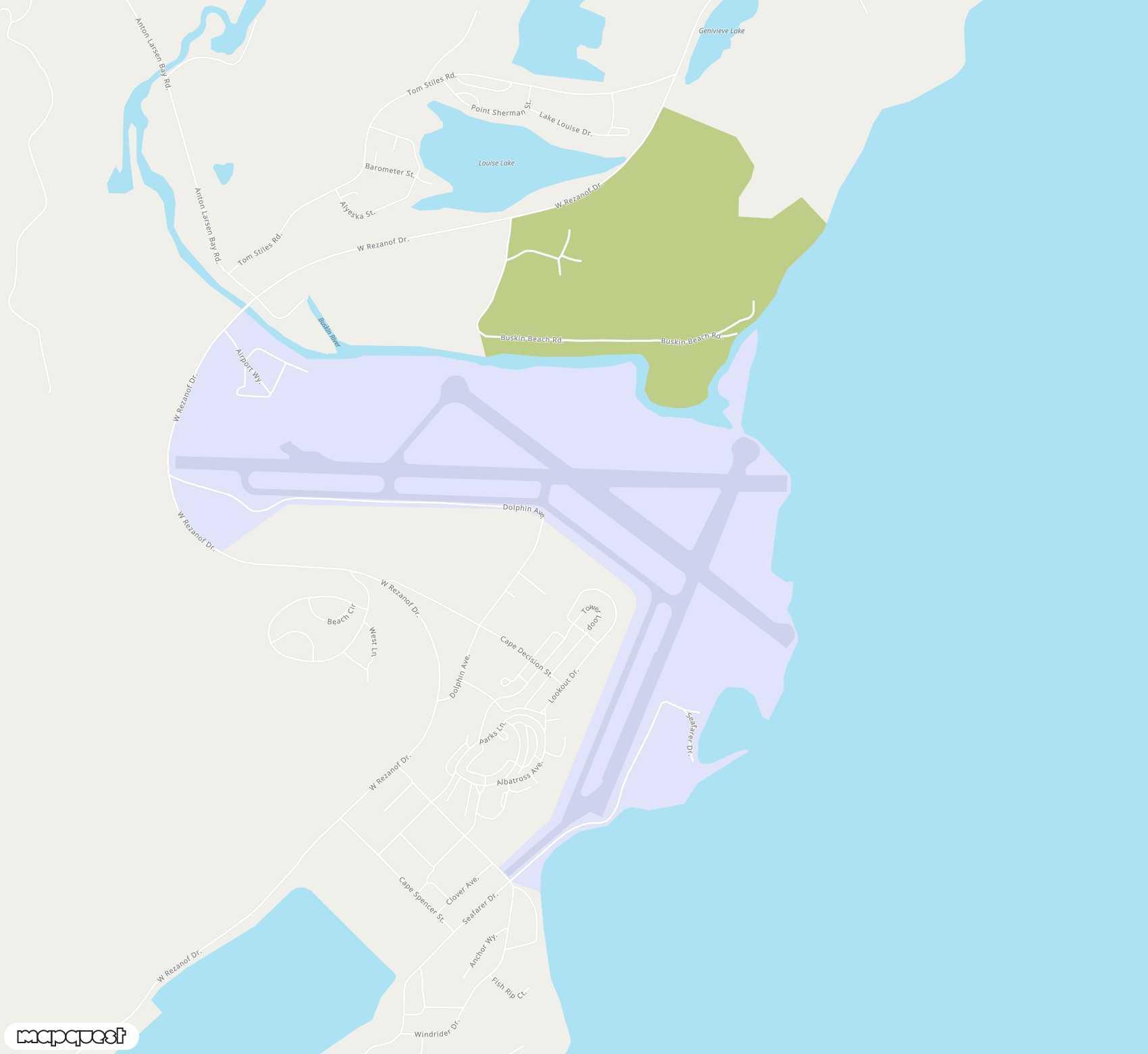 Carte de Kodiak <span>airport (ADQ)</span>