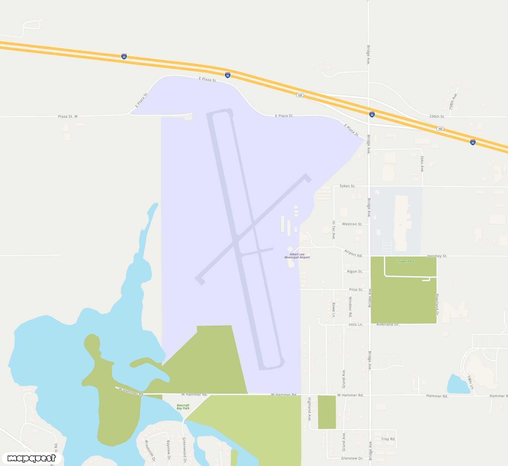 Carte de <span>Aérodrome de </span>Albert Lea Municipal<span>(AEL)</span>