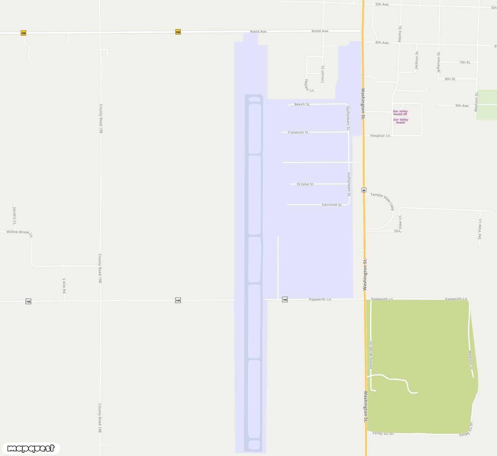 Carte de <span>Aérodrome de </span>Afton Municipal<span>(AFO)</span>