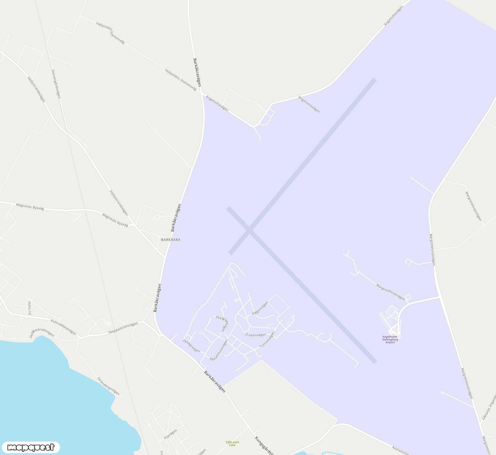 Carte de Ängelholm-Helsingborg <span>airport (AGH)</span>