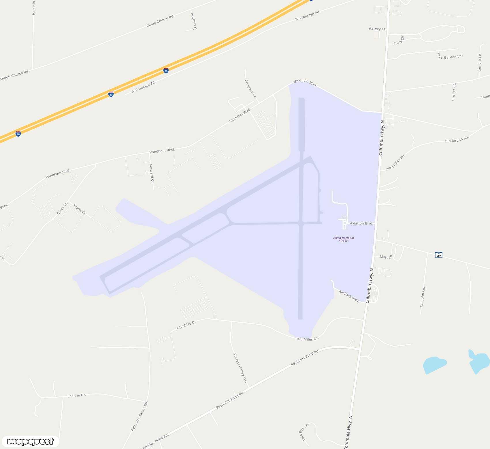 Carte de <span>Aérodrome de </span>Aiken Regional<span>(AIK)</span>