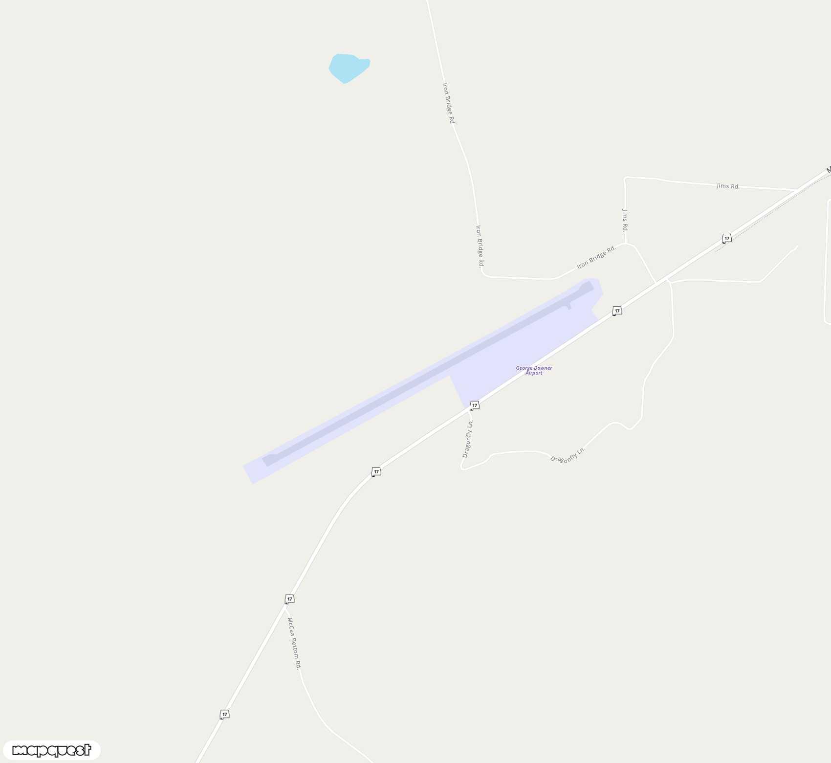 Carte de <span>Aérodrome de </span>George Downer<span>(AIV)</span>