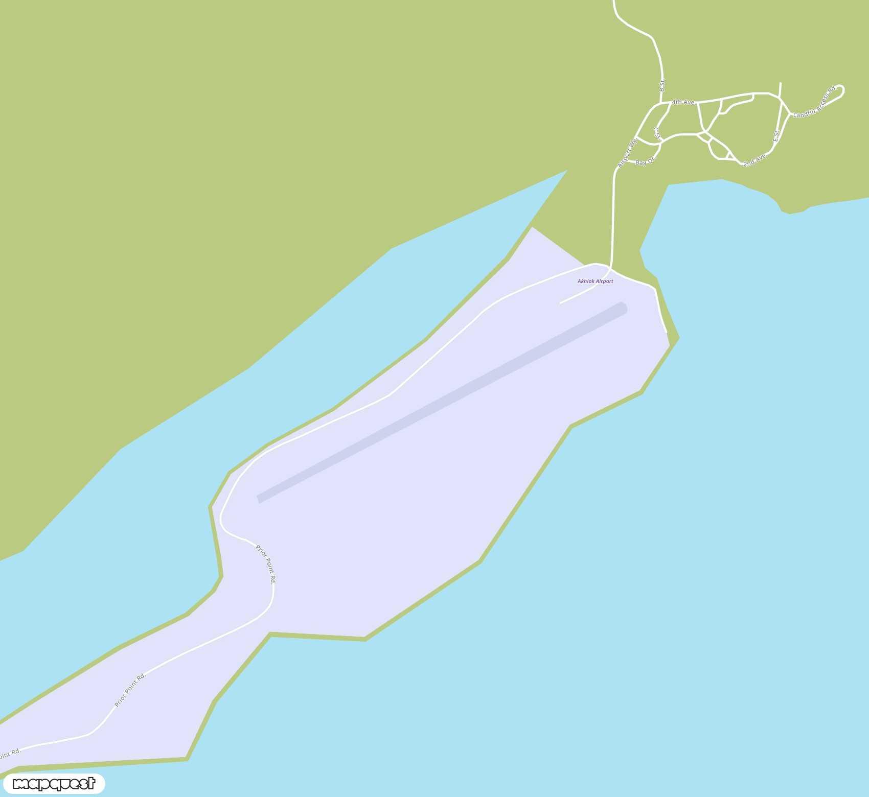 Carte de <span>Aérodrome de </span>Akhiok<span>(AKK)</span>