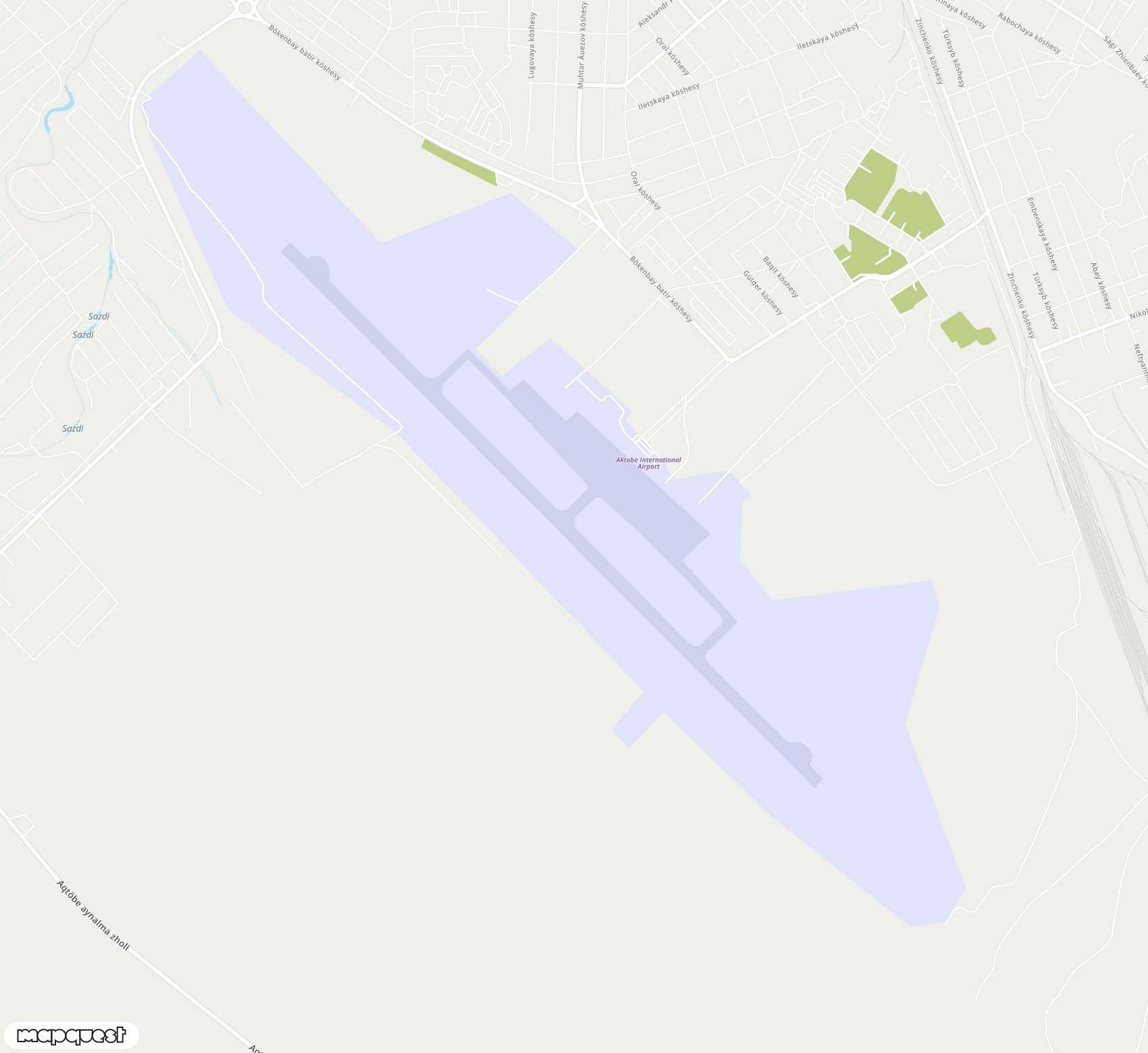 Carte de <span>Aéroport de </span>Aktobe<span>(AKX)</span>
