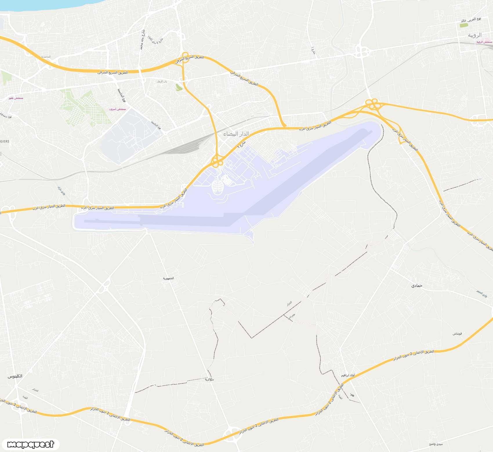 Carte de Houari Boumediene <span>international airport (ALG)</span>