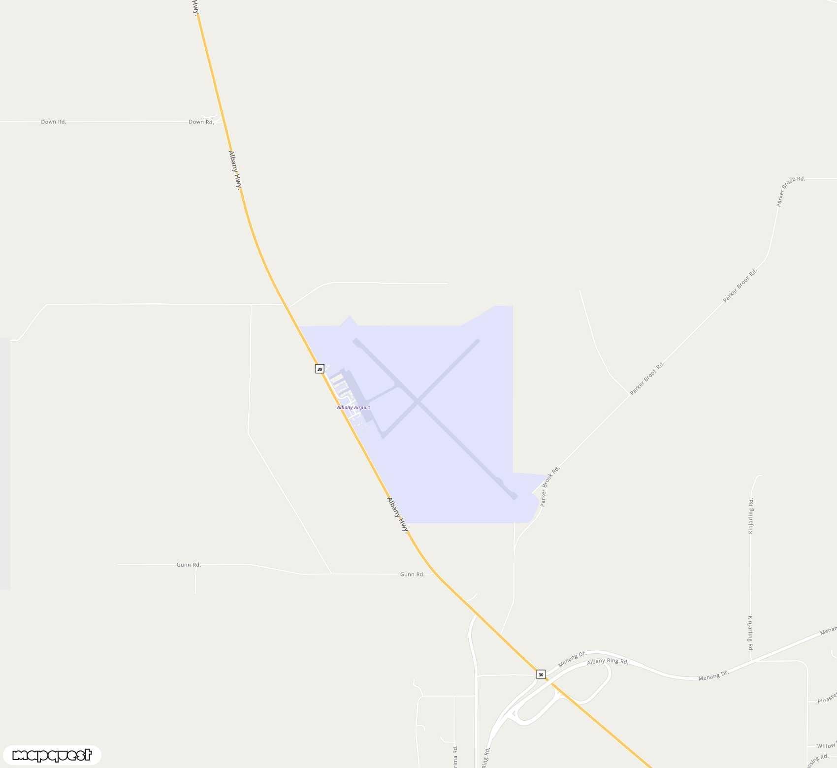 Carte de <span>Aéroport de </span>Albany<span>(ALH)</span>