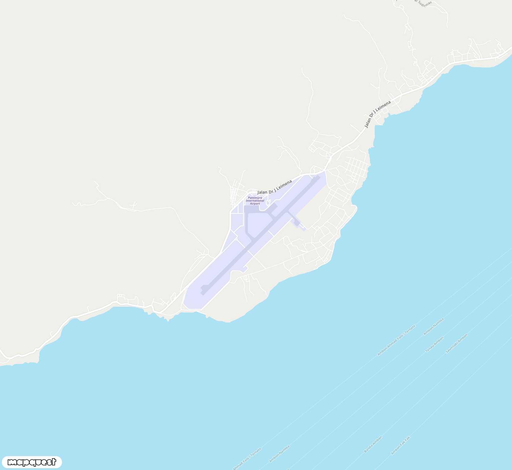 Carte de Pattimura, Ambon <span>airport (AMQ)</span>