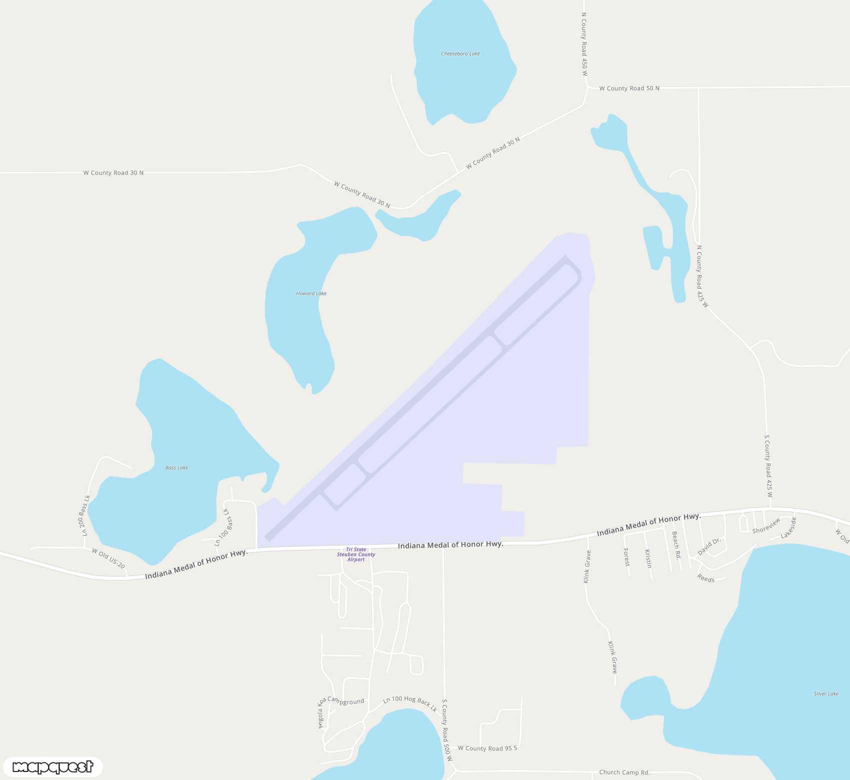 Carte de <span>Aérodrome de </span>Tri State Steuben County<span>(ANQ)</span>