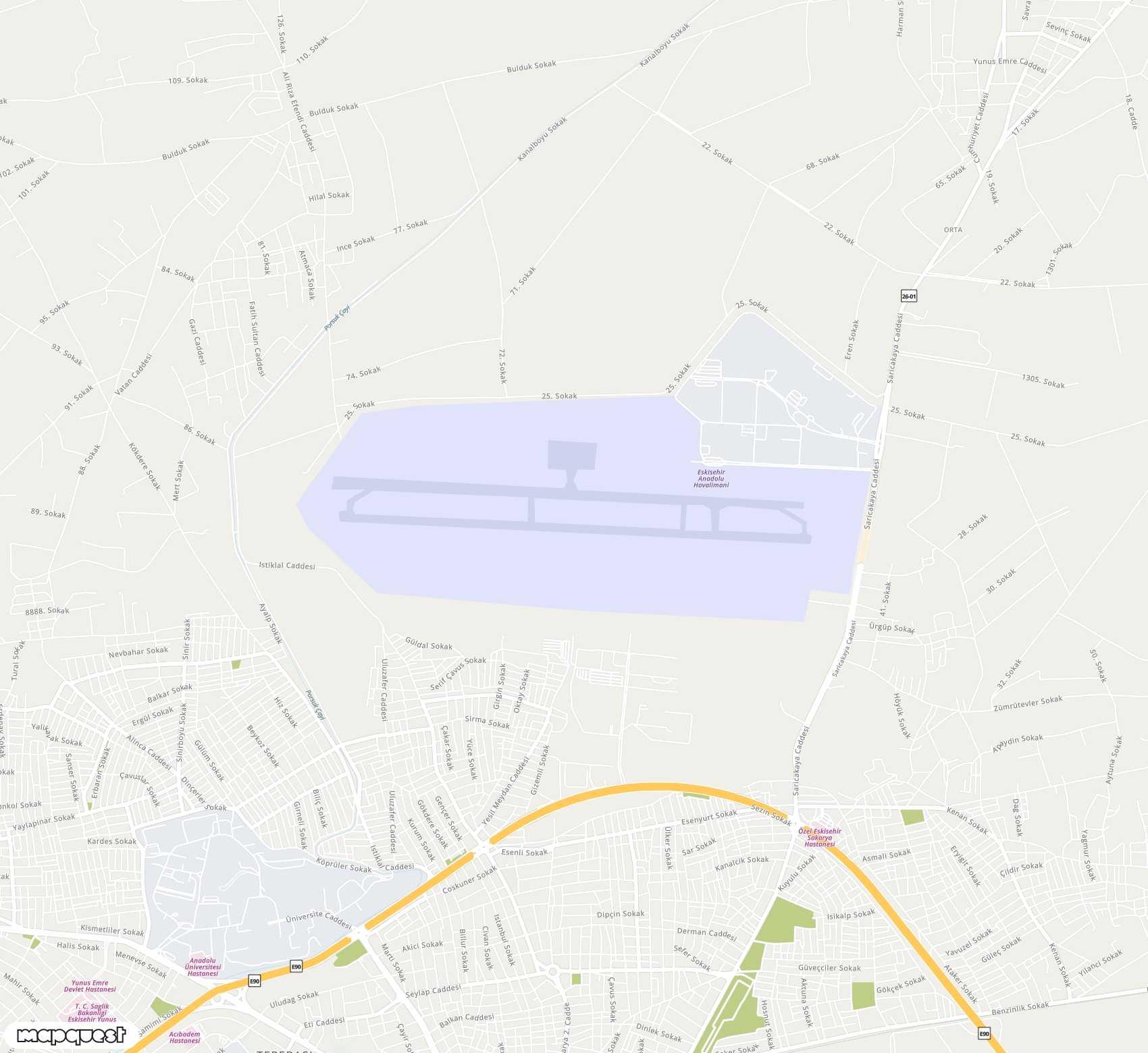 Carte de Anadolu <span>airport (AOE)</span>