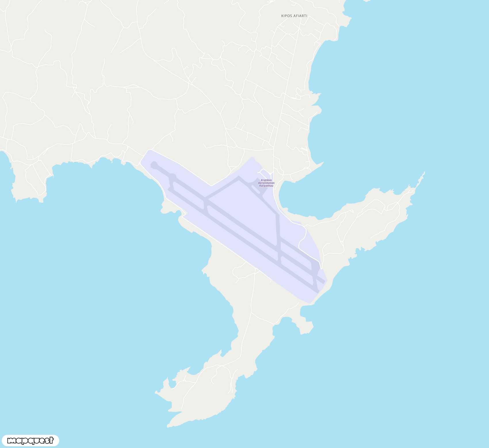 Carte de <span>Aéroport de </span>Karpathos<span>(AOK)</span>