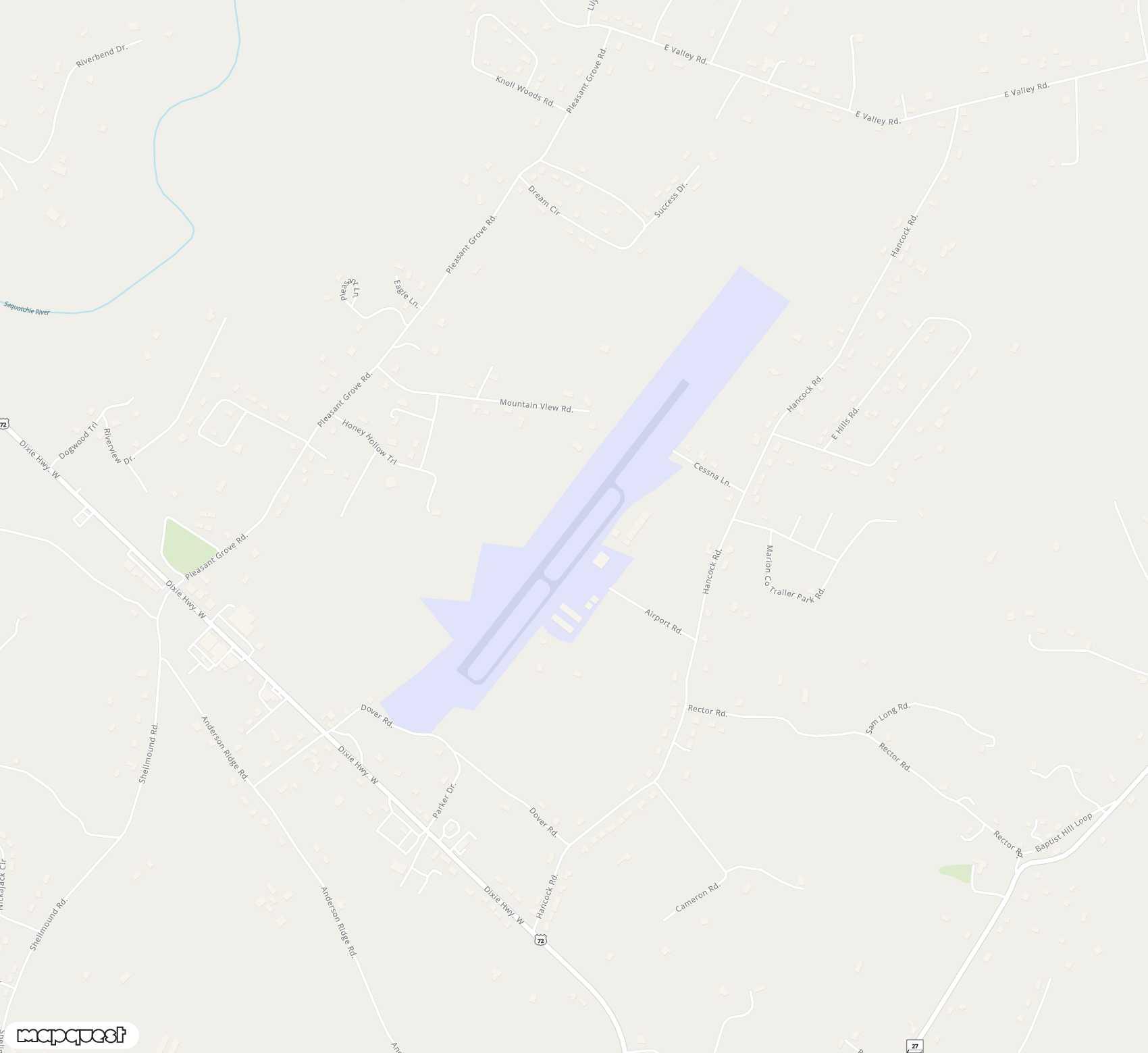 Carte de <span>Aérodrome de </span>Marion County Brown Field<span>(APT)</span>