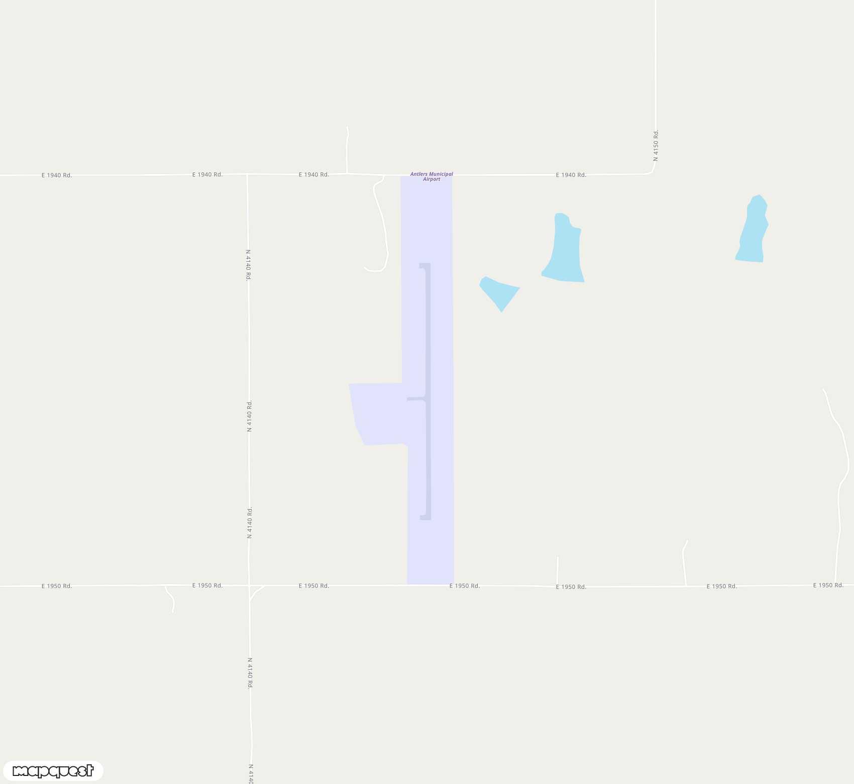 Carte de <span>Aérodrome de </span>Antlers Municipal<span>(ATE)</span>