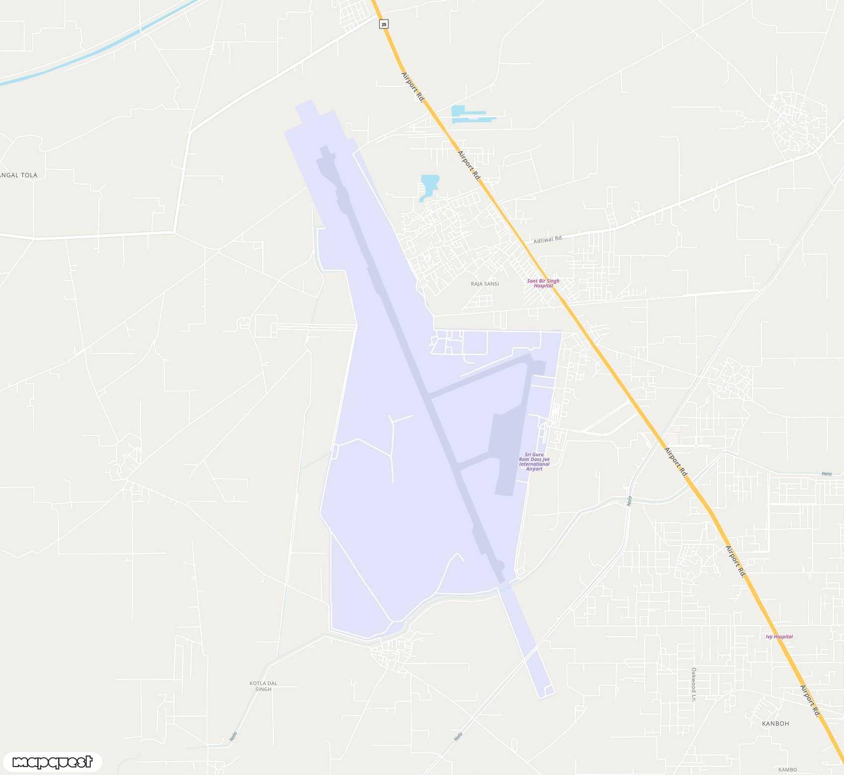 Carte de Sri Guru Ram Dass Jee <span>airport (ATQ)</span>