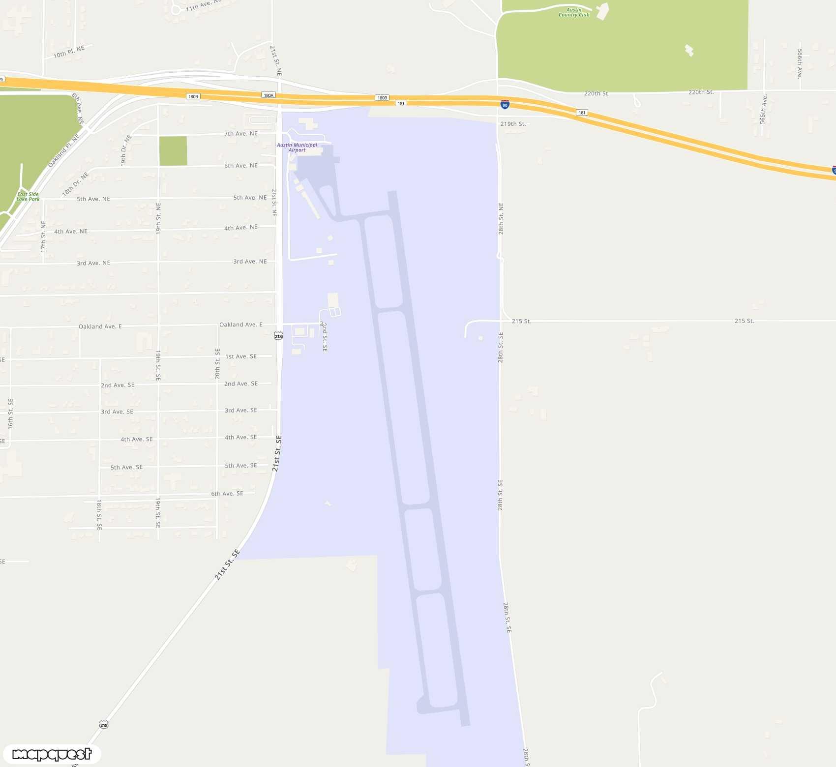 Carte de <span>Aérodrome de </span>Austin Municipal<span>(AUM)</span>