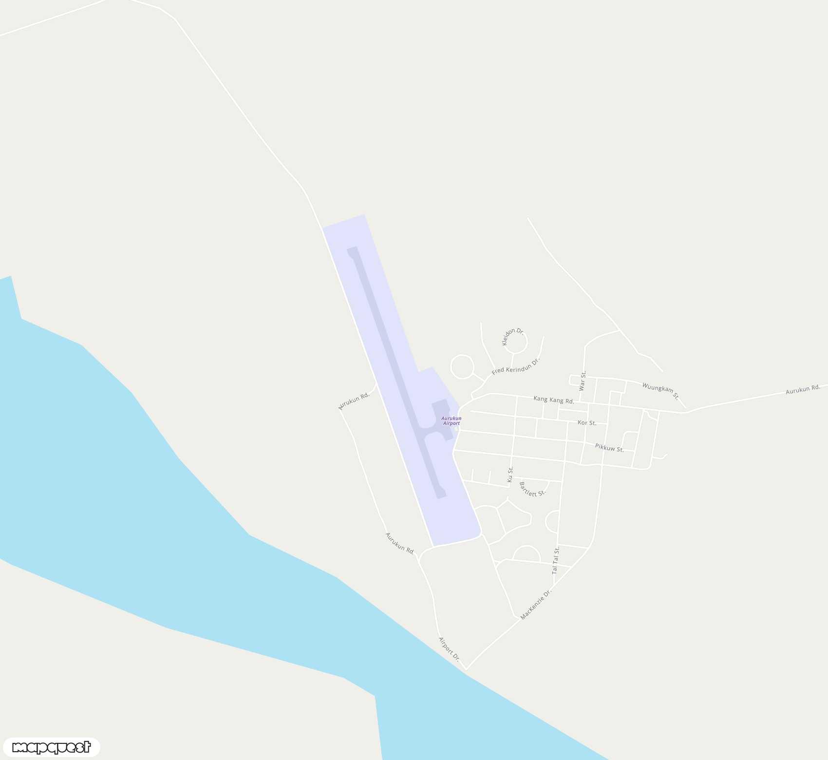 Carte de <span>Aérodrome de </span>Aurukun<span>(AUU)</span>