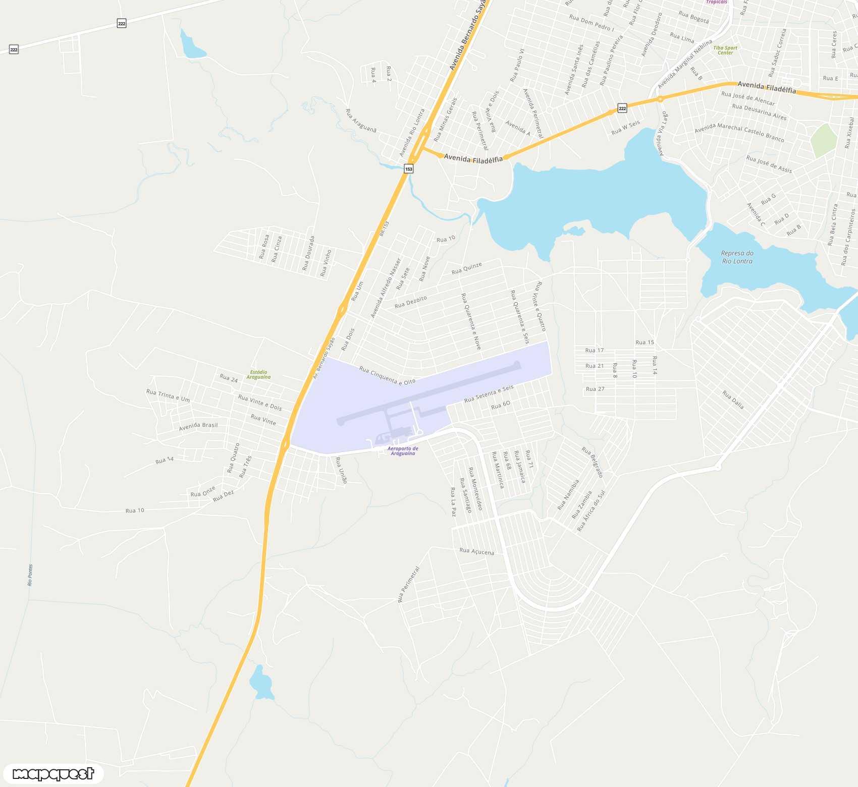 Carte de <span>Aéroport de </span>Araguaína<span>(AUX)</span>