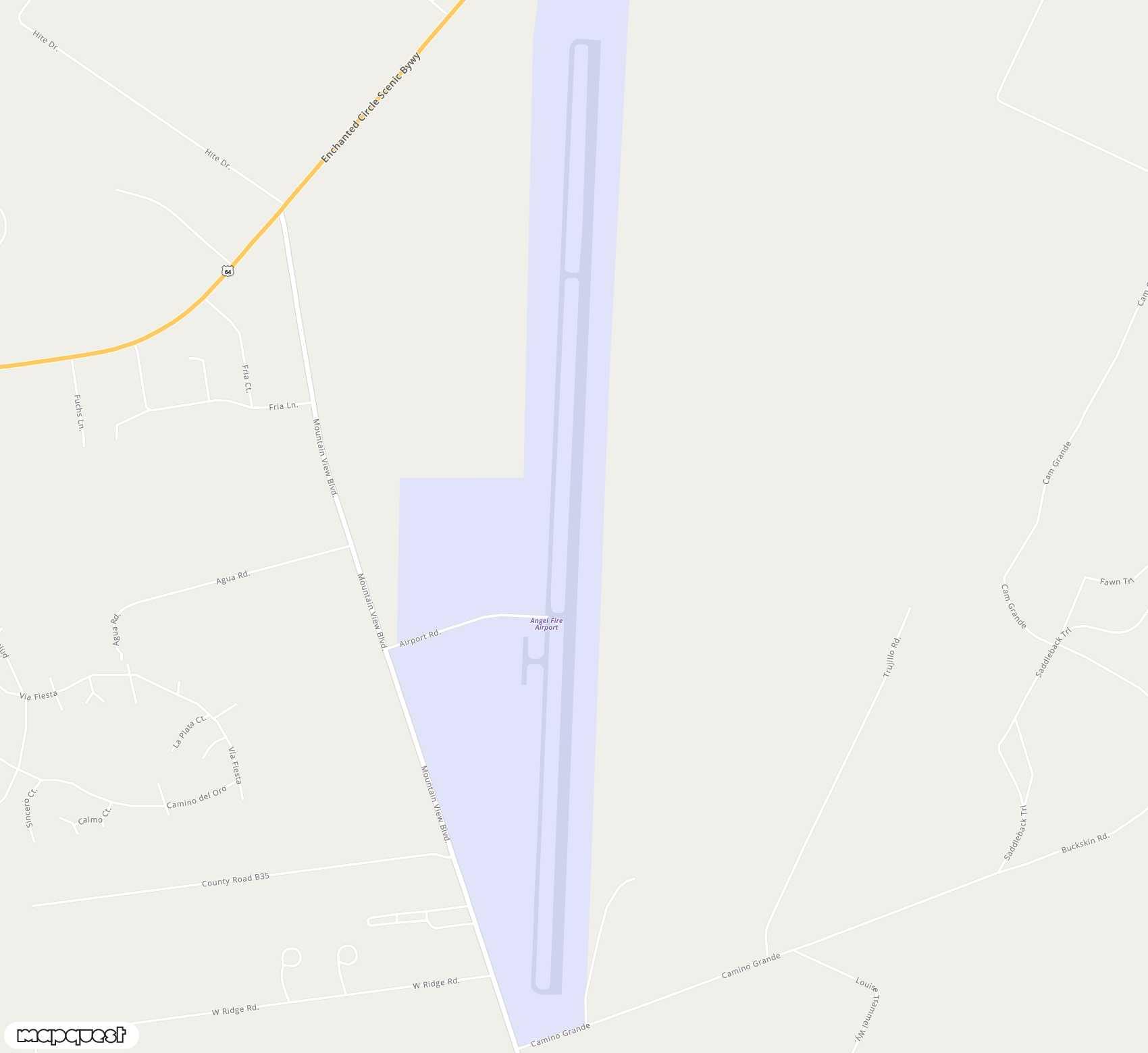 Carte de <span>Aérodrome de </span>Angel Fire<span>(AXX)</span>