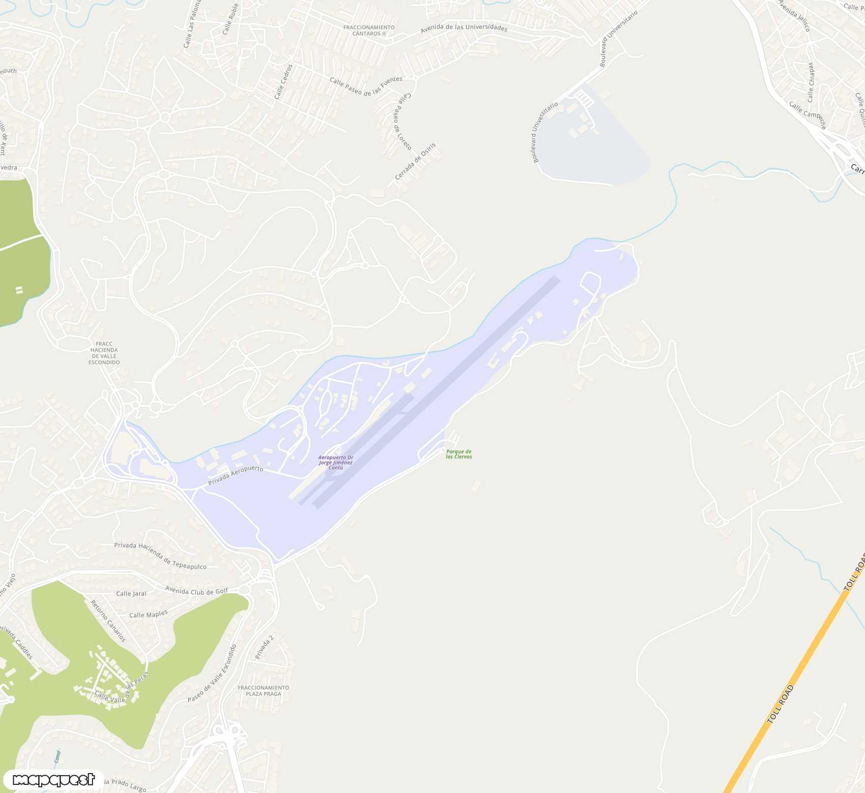 Carte de Atizapán de Zaragoza - Doctor Jorge Jiménez Cantu National <span>airfield (AZP)</span>