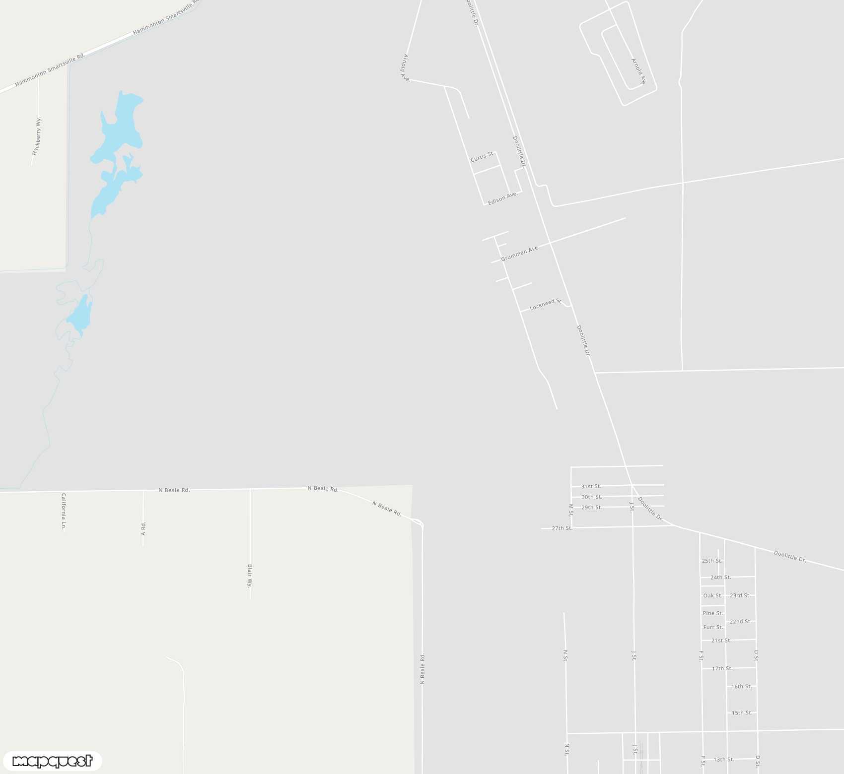 Carte de <span>Aéroport de </span>Beale Air Force Base<span>(BAB)</span>