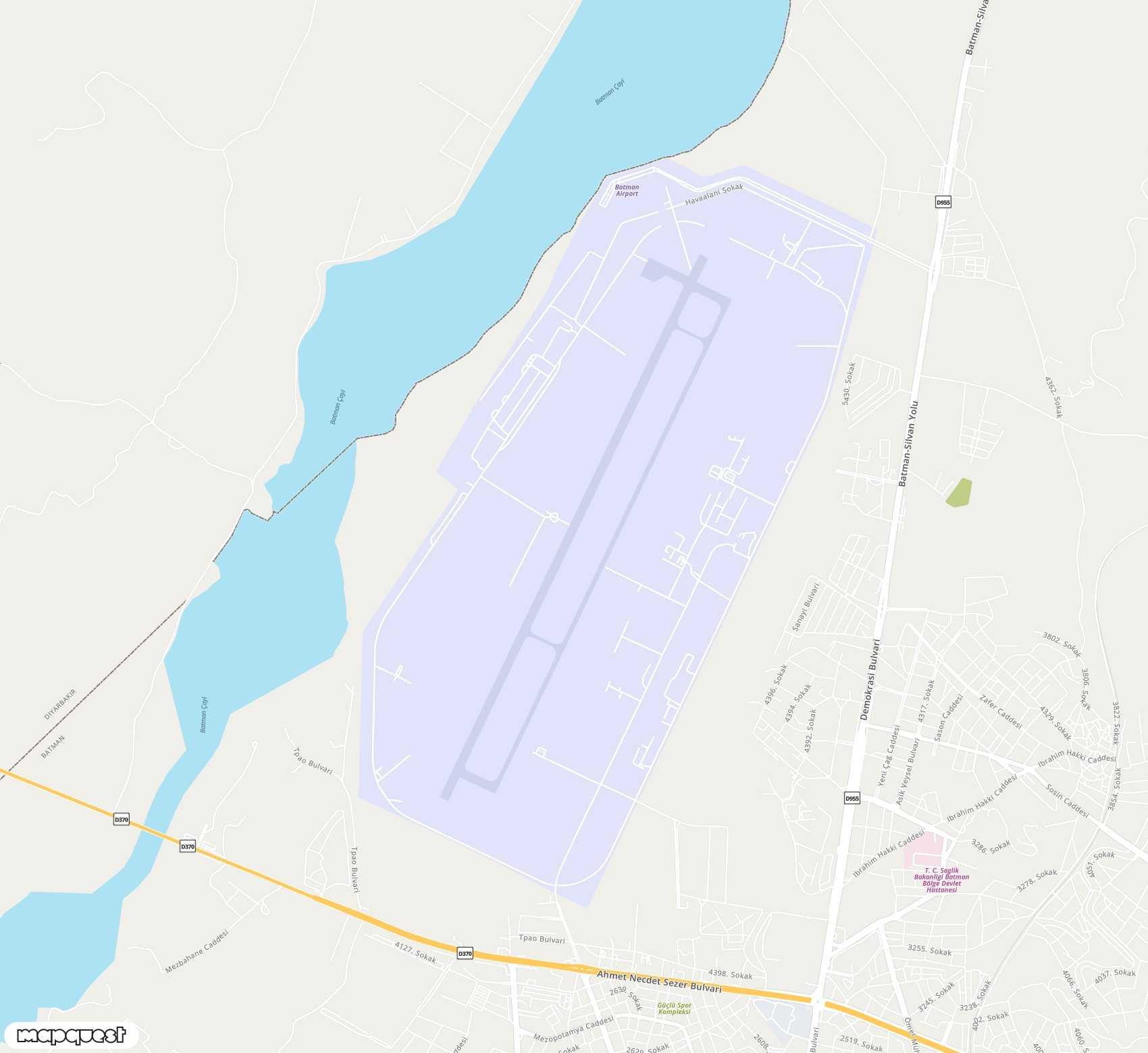 Carte de <span>Aéroport de </span>Batman<span>(BAL)</span>