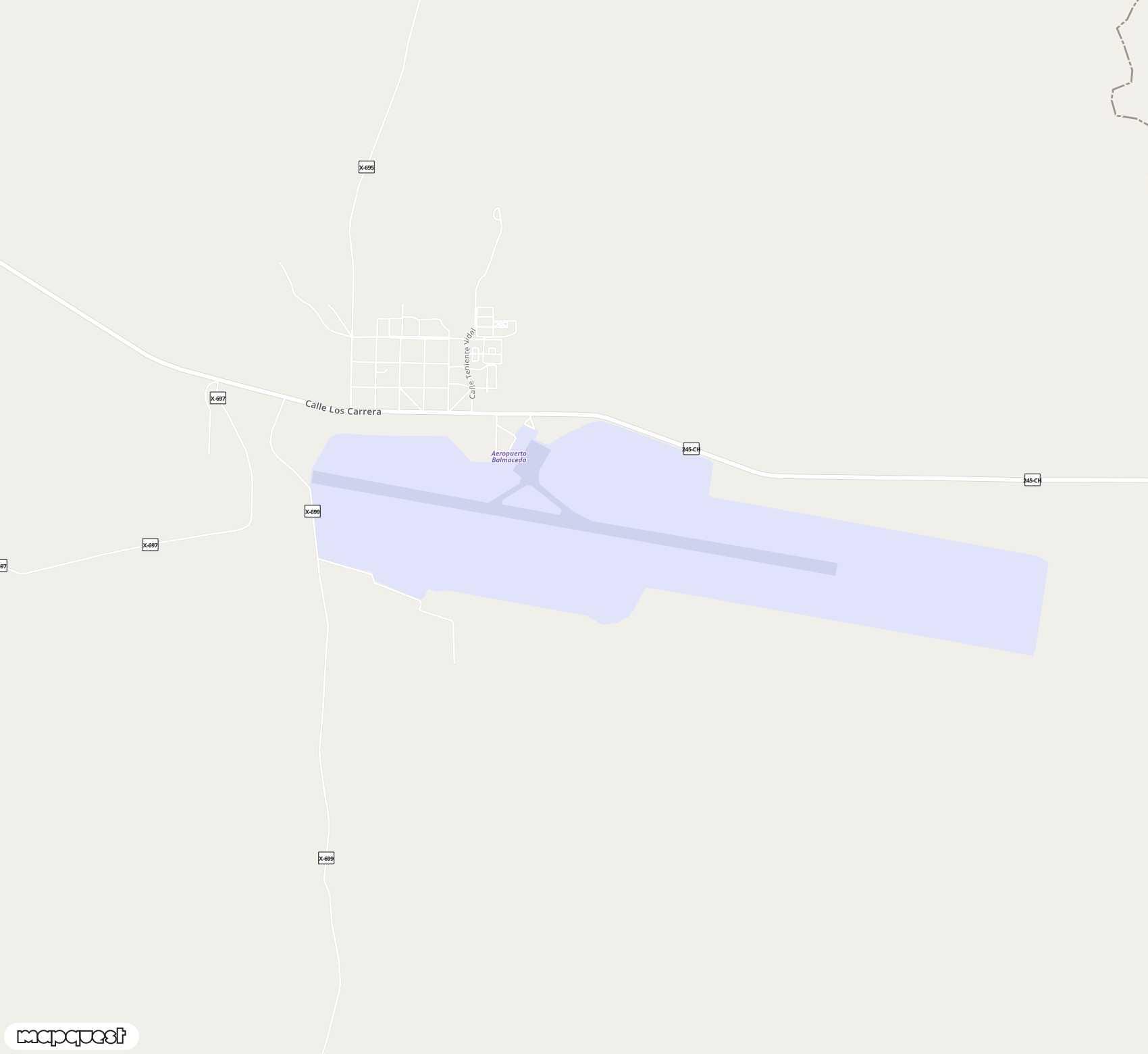 Carte de Balmaceda <span>airport (BBA)</span>