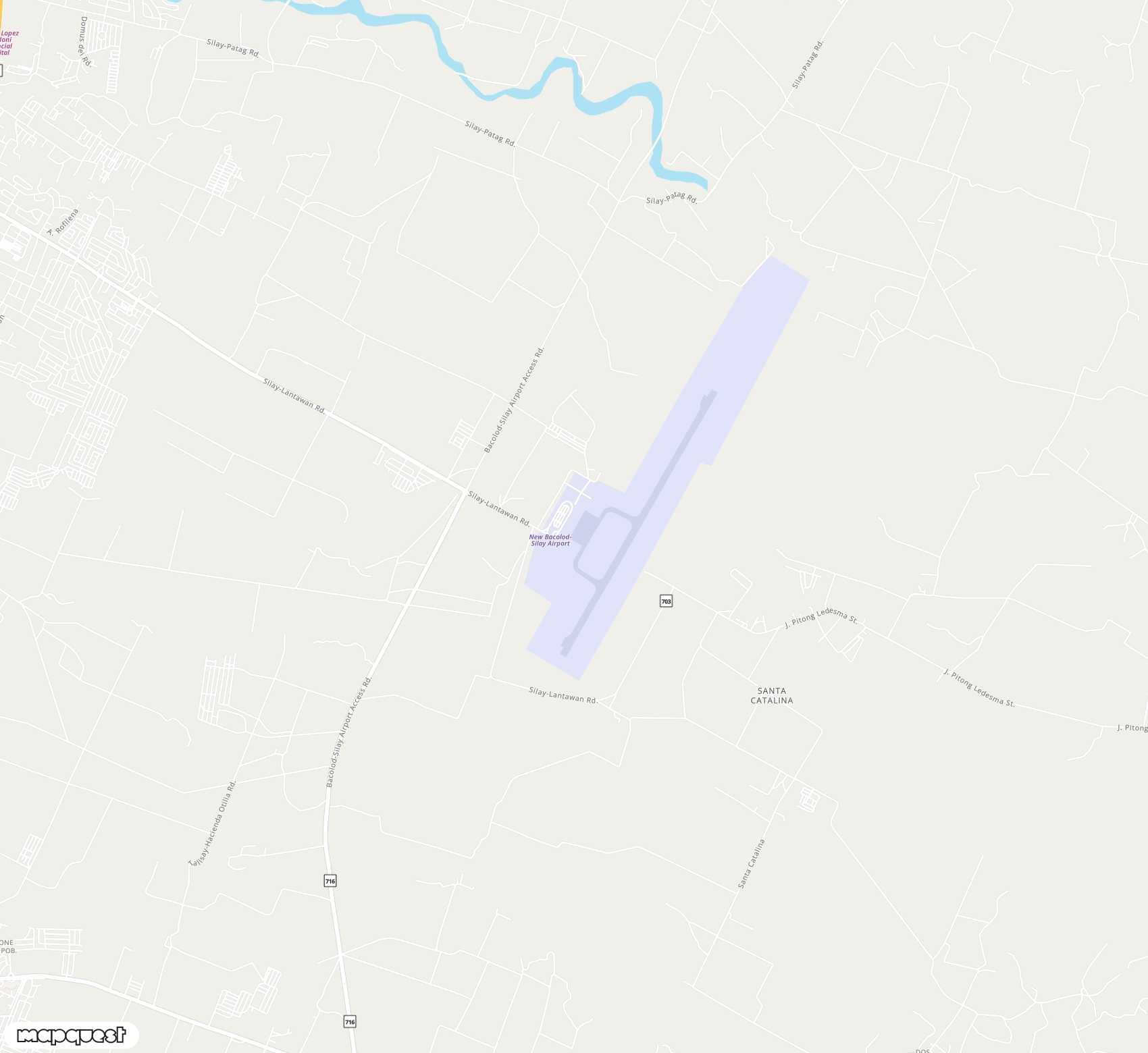 Carte de Bacolod-Silay <span>airport (BCD)</span>