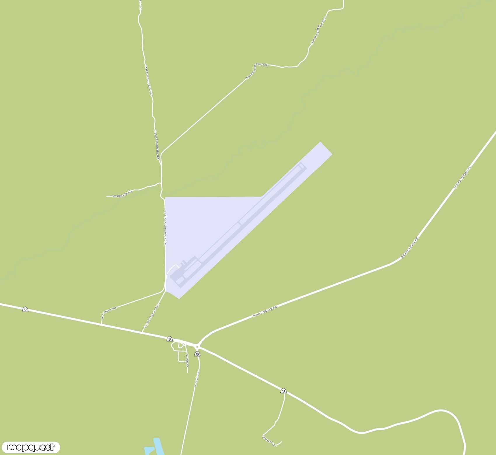 Carte de <span>Aéroport de </span>Bryce Canyon<span>(BCE)</span>