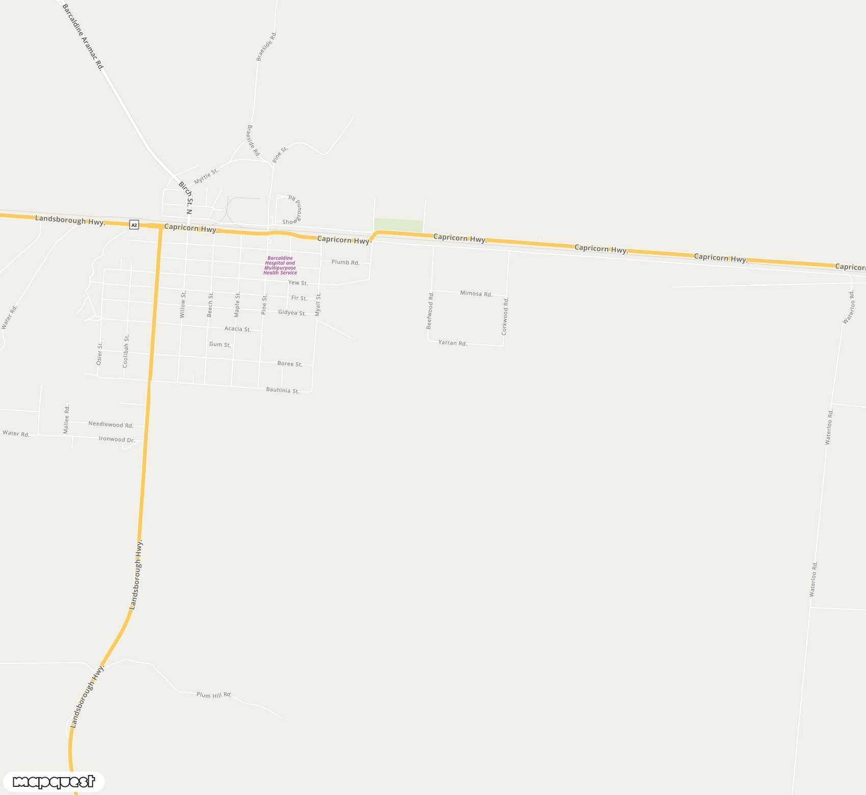 Carte de Barcaldine <span>airport (BCI)</span>