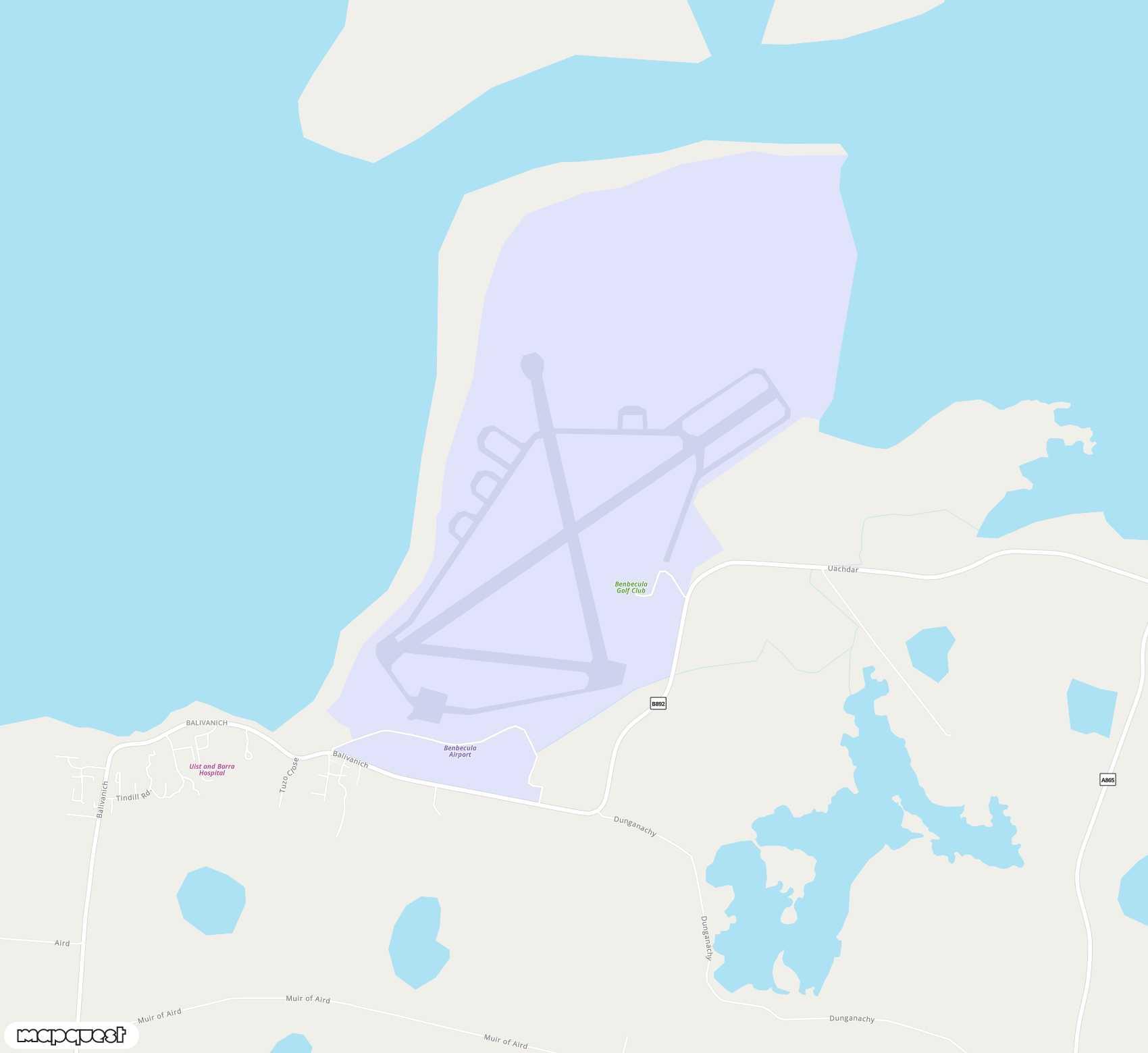 Carte de Benbecula <span>airport (BEB)</span>