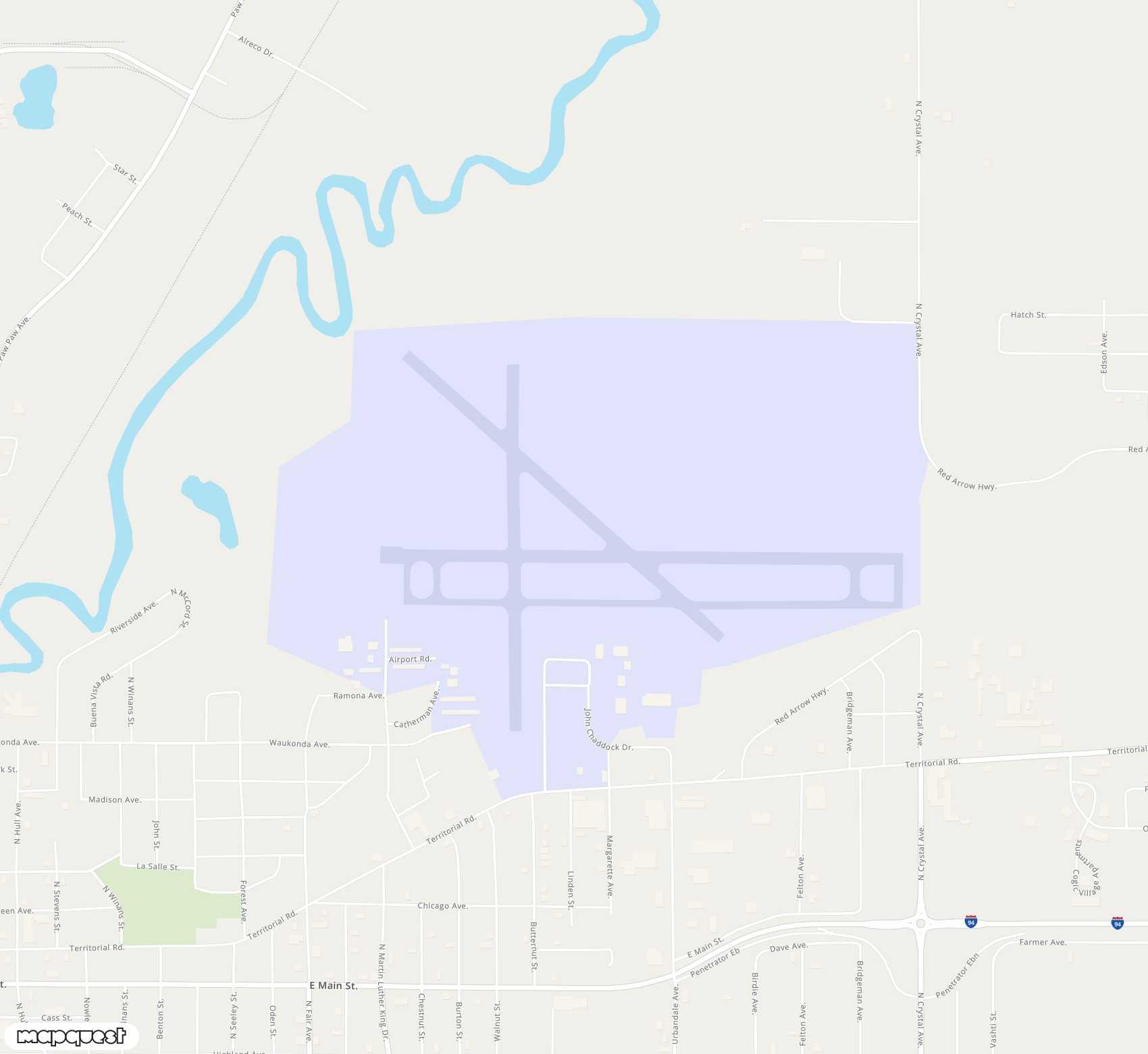 Carte de <span>Aérodrome de </span>Southwest Michigan Regional<span>(BEH)</span>