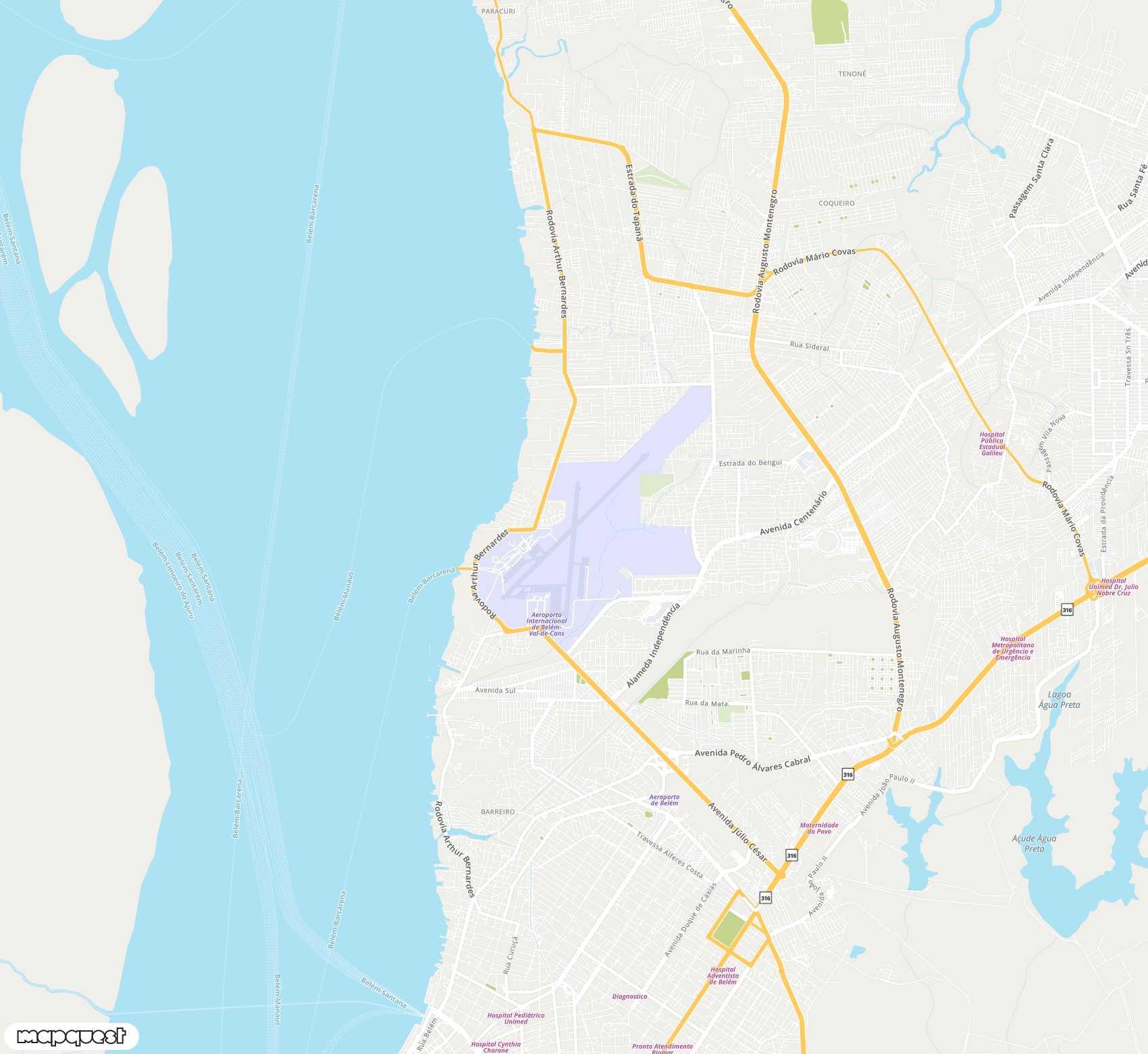 Carte de Val de Cans/Júlio Cezar Ribeiro <span>international airport (BEL)</span>