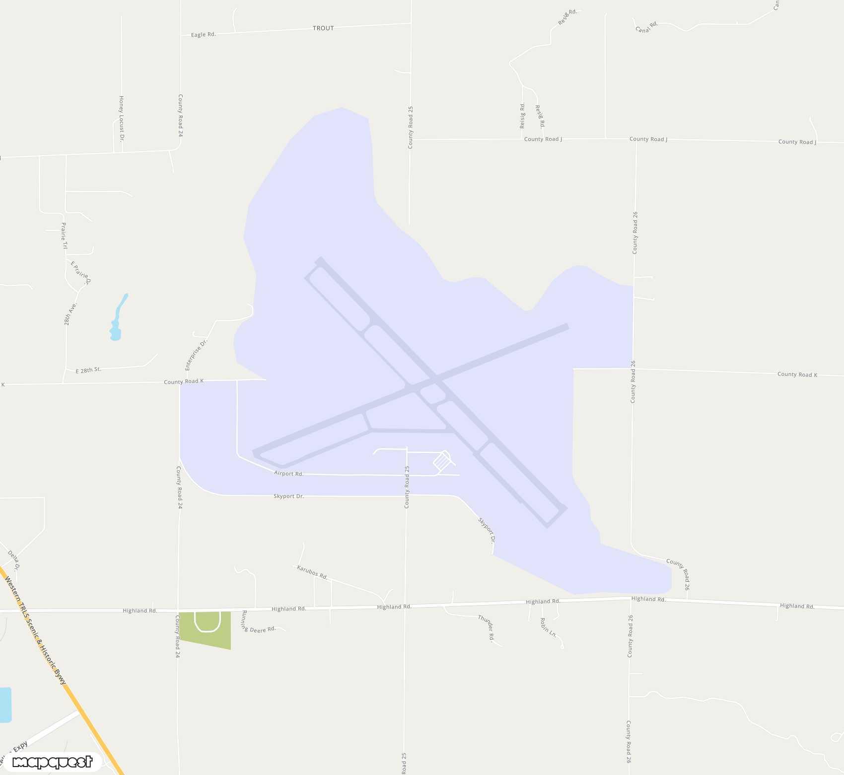 Carte de <span>Aéroport de </span>Western Neb. Rgnl/William B. Heilig<span>(BFF)</span>