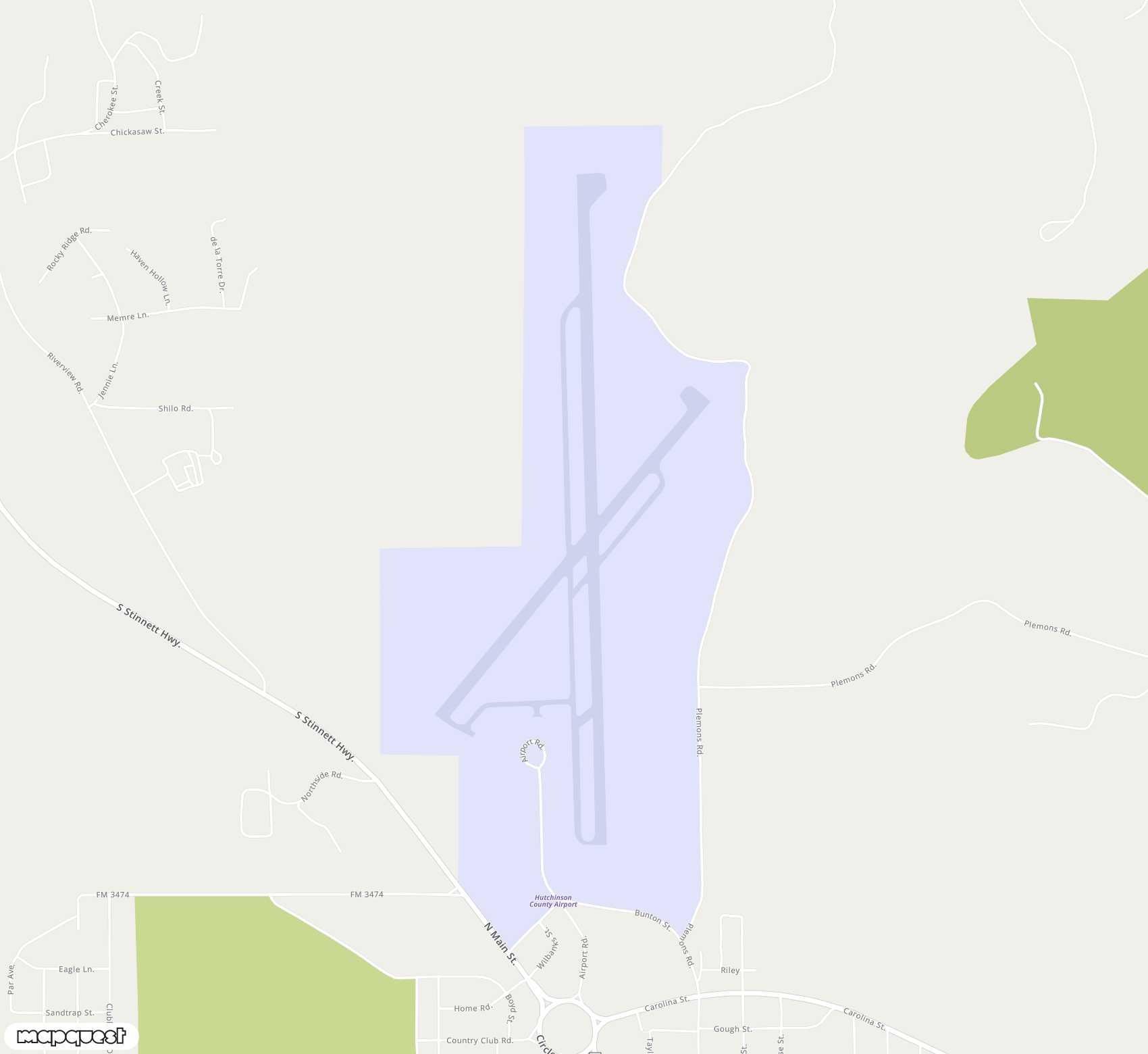 Carte de <span>Aérodrome de </span>Hutchinson County<span>(BGD)</span>