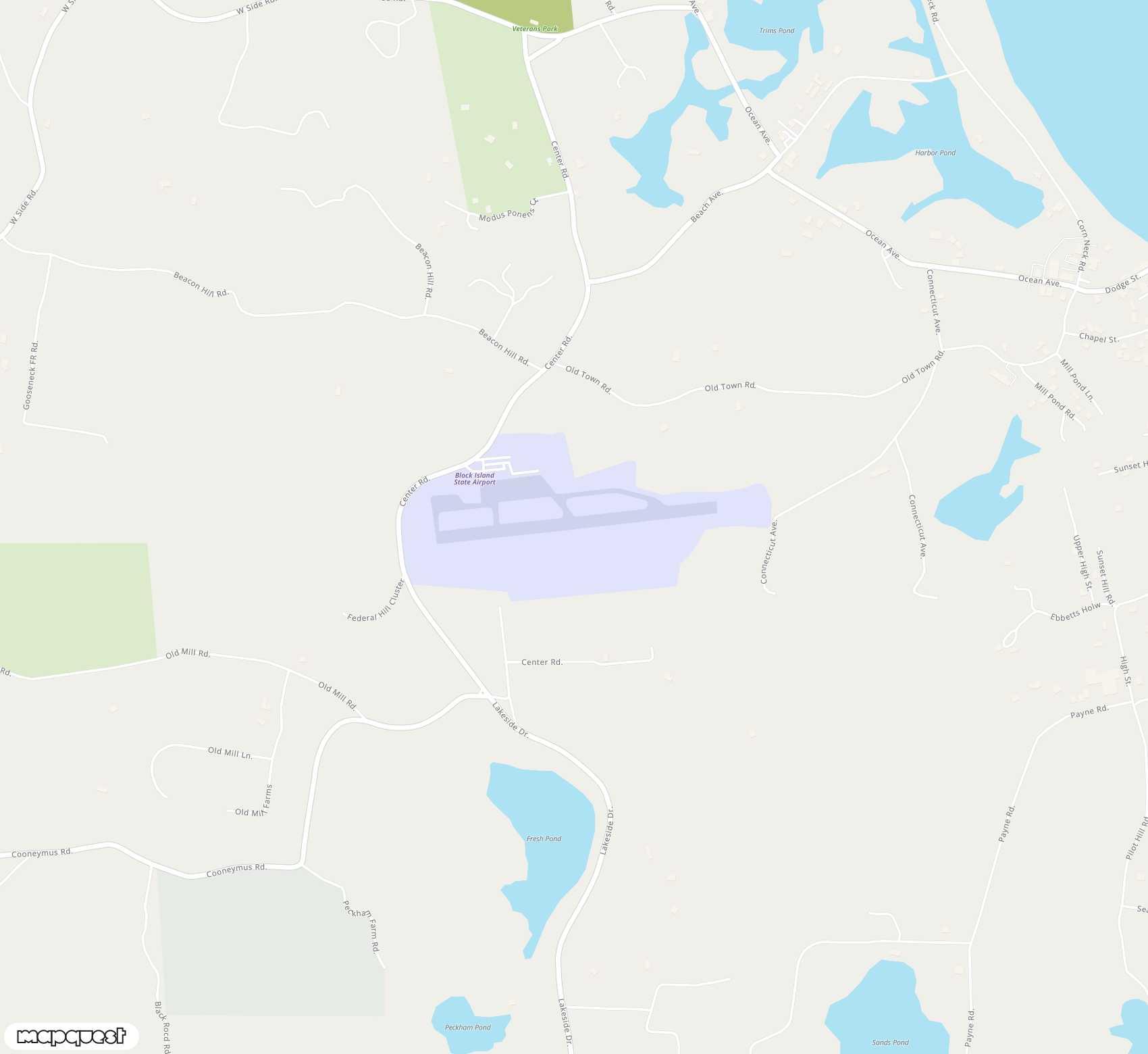 Carte de <span>Aérodrome de </span>Block Island State<span>(BID)</span>