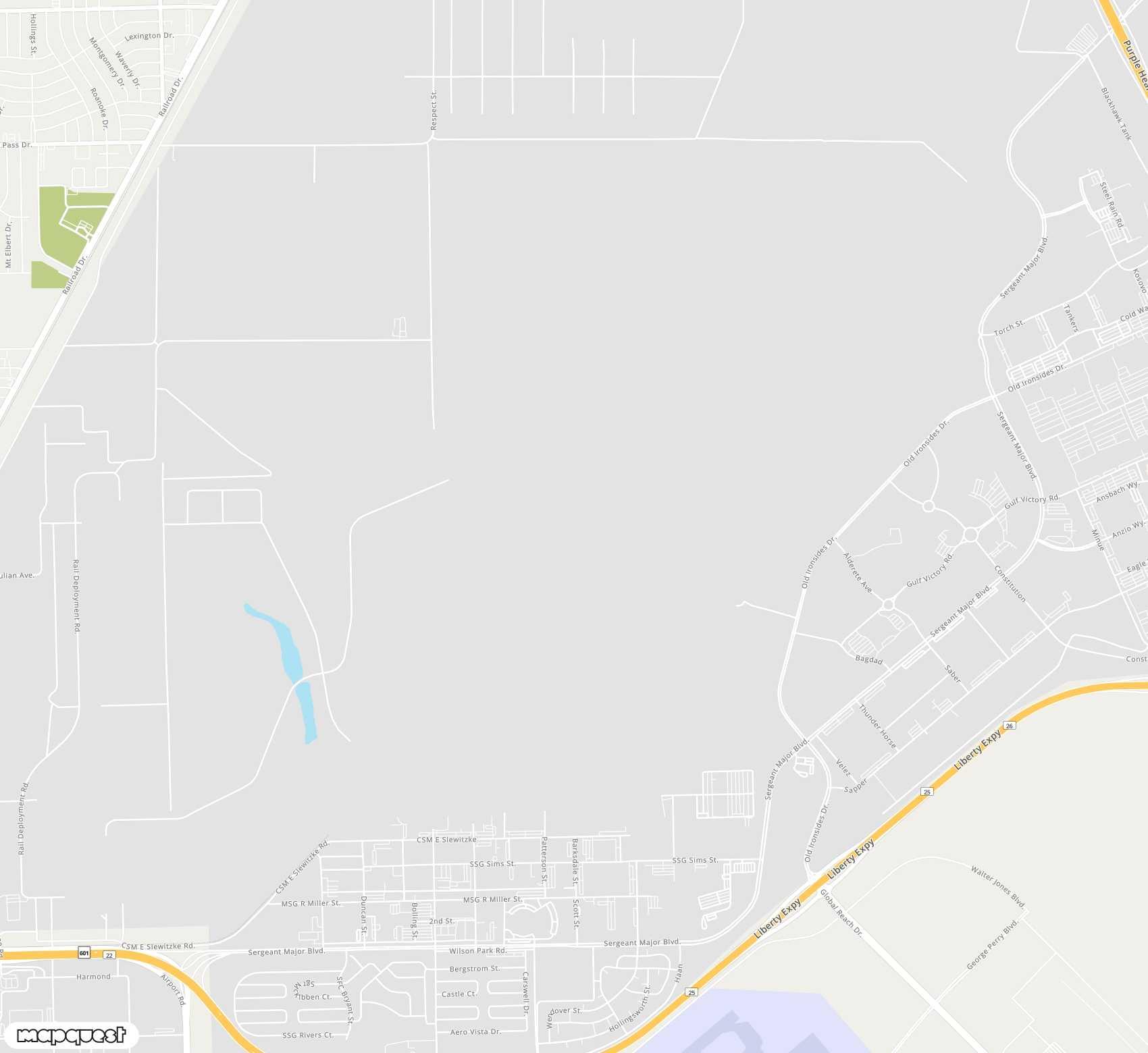 Carte de <span>Aéroport de </span>Biggs Army Air Field (Fort Bliss)<span>(BIF)</span>