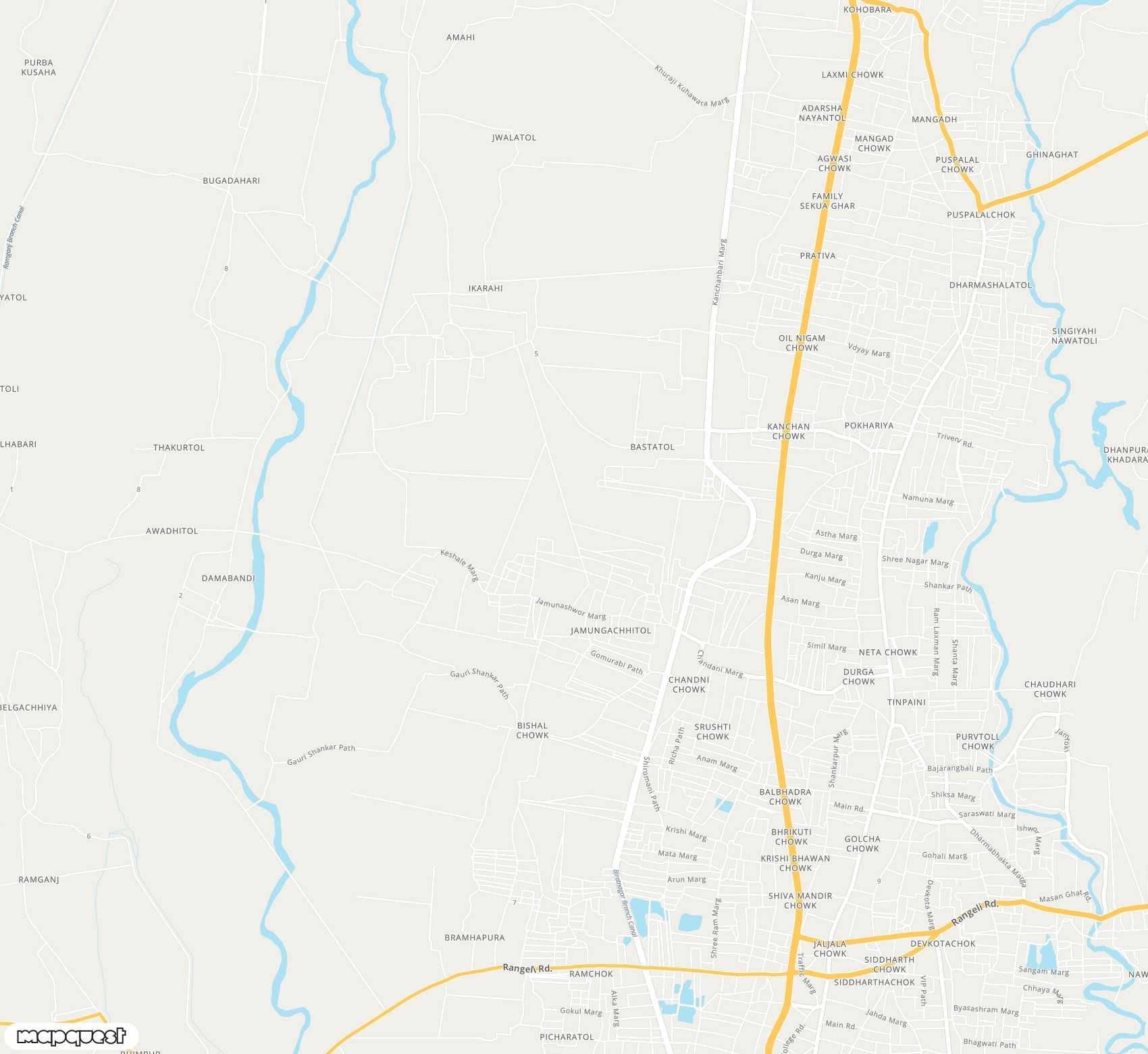 Carte de <span>Aéroport de </span>Biratnagar<span>(BIR)</span>