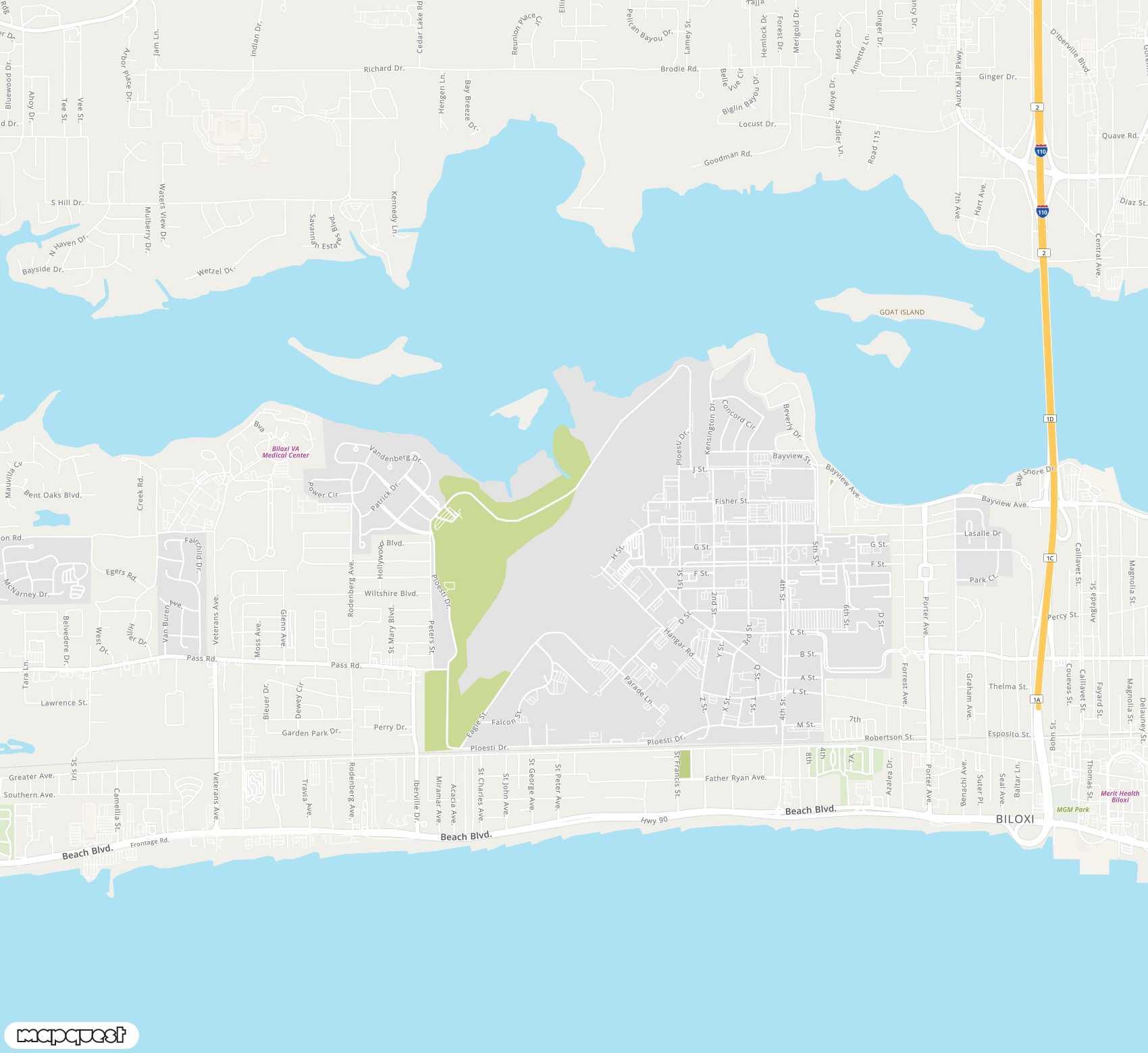 Carte de <span>Aéroport de </span>Keesler Air Force Base<span>(BIX)</span>