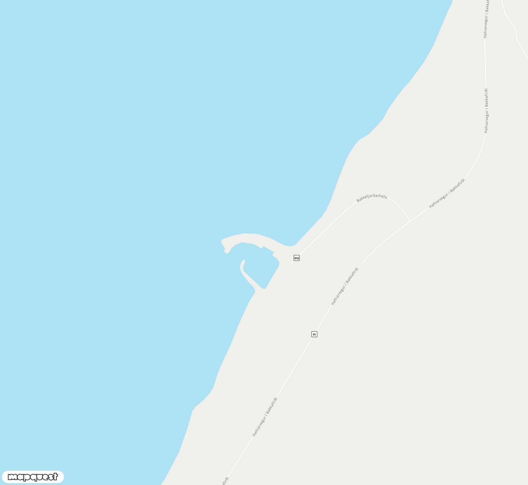 Carte de Bakkafjörður <span>airfield (BJD)</span>