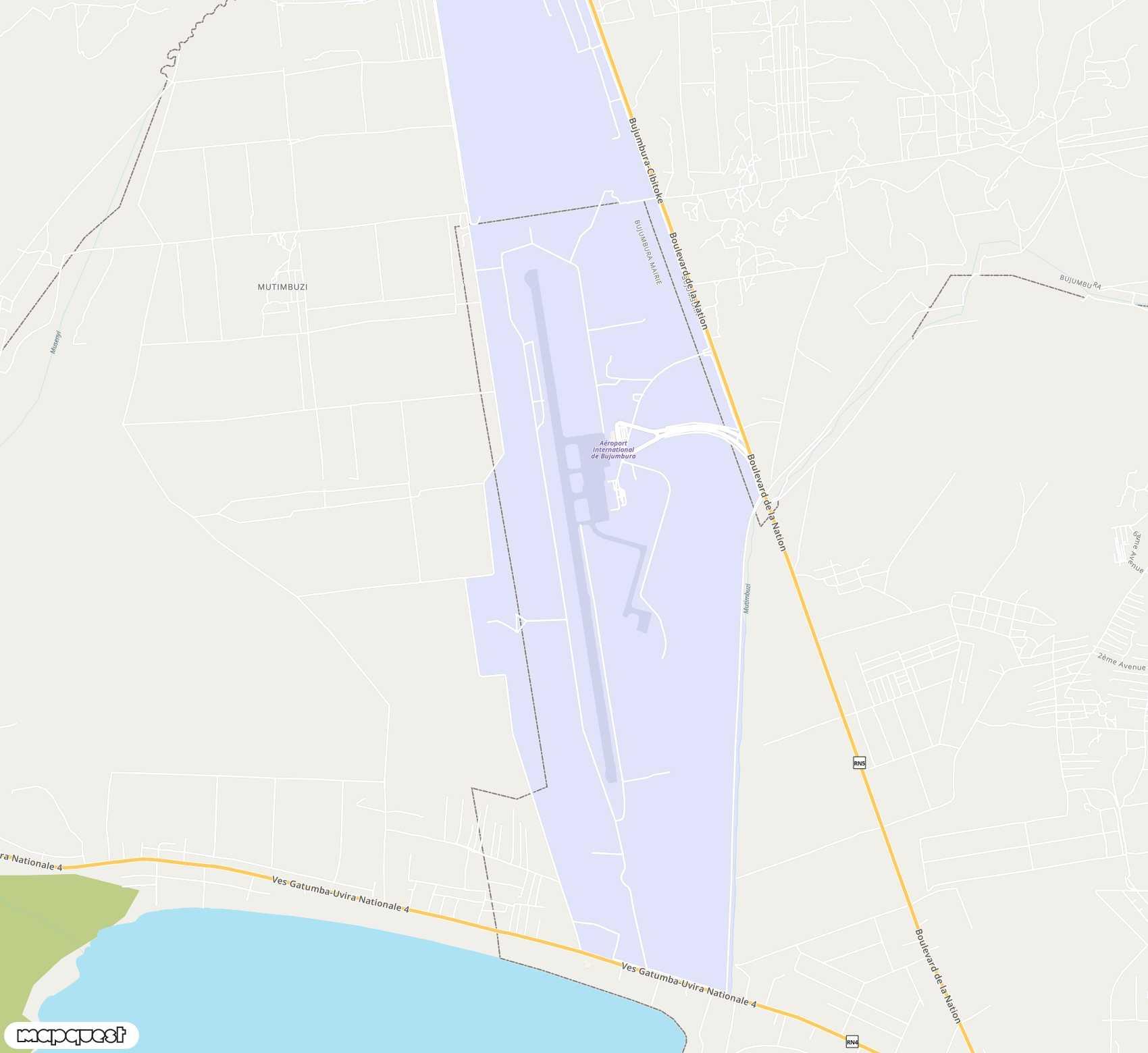 Carte de Bujumbura Melchior Ndadaye <span>airport (BJM)</span>