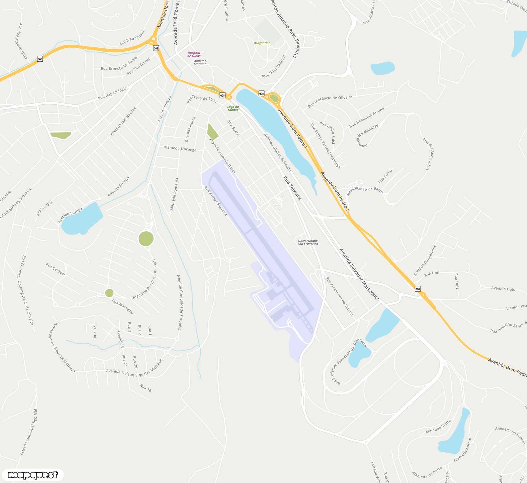 Carte de <span>Aérodrome de </span>Estadual Arthur Siqueira<span>(BJP)</span>