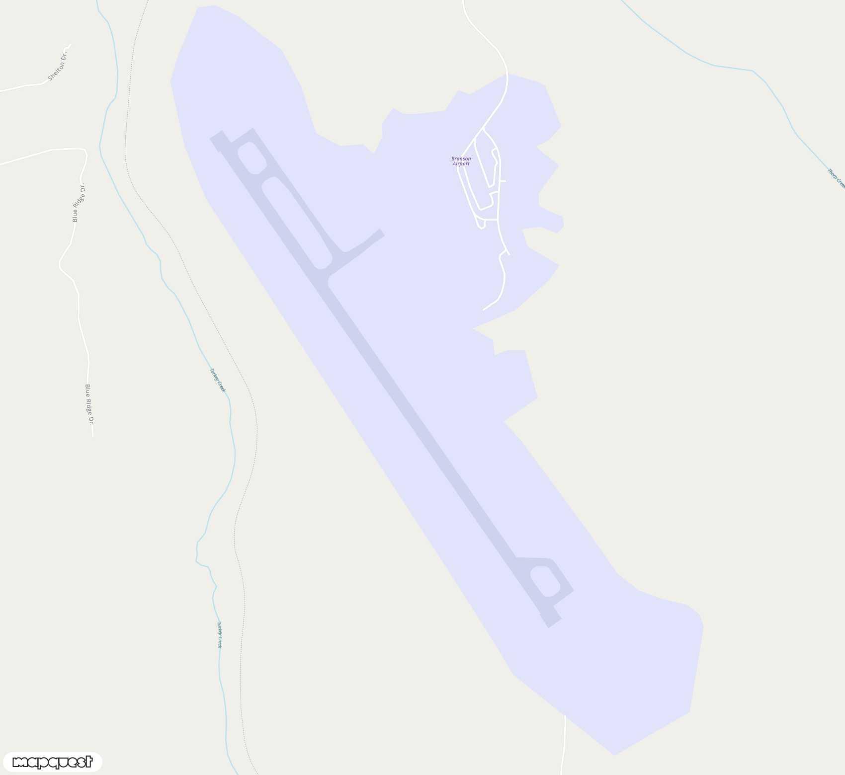 Carte de Branson <span>airfield (BKG)</span>