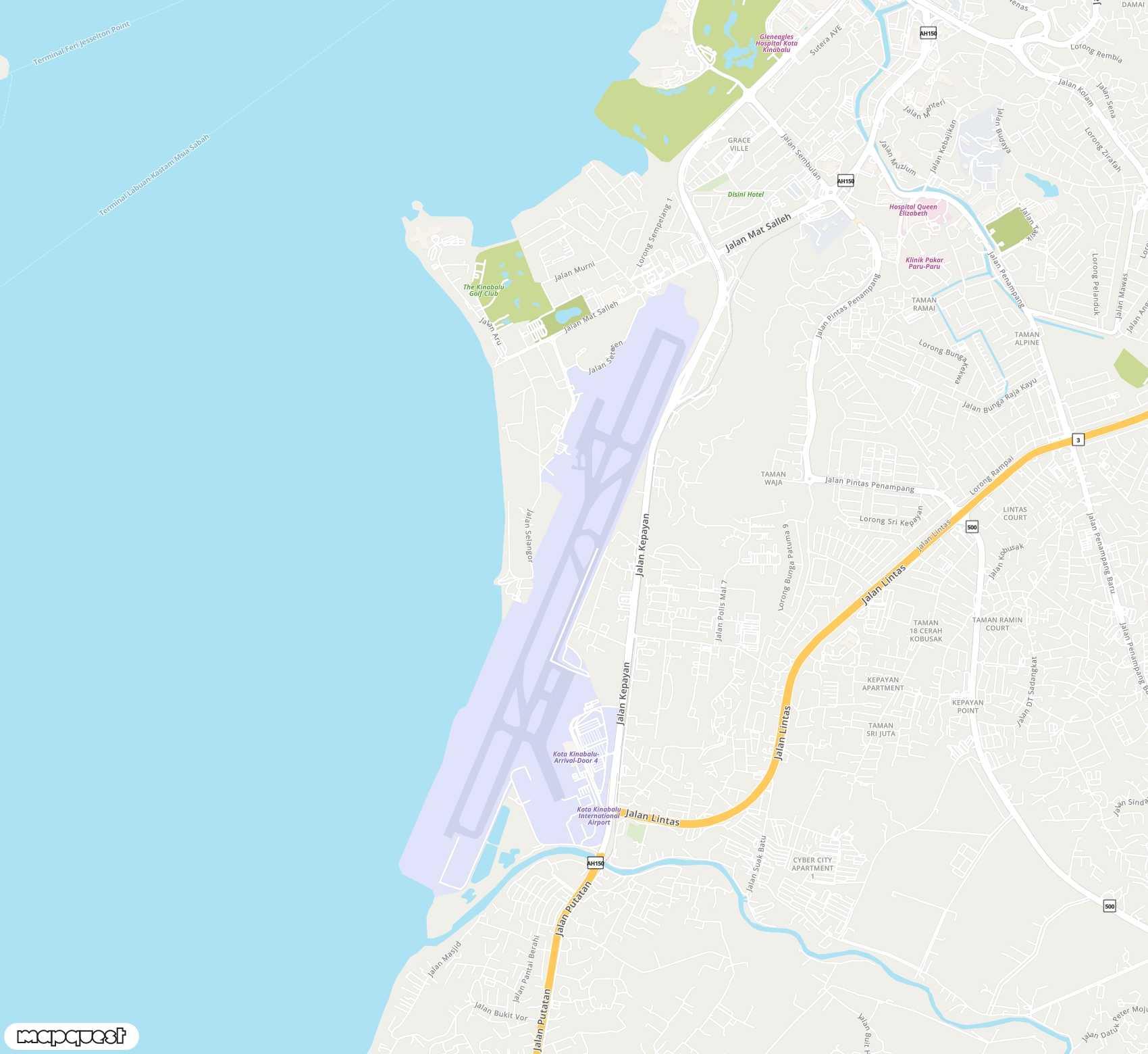 Carte de Kota Kinabalu <span>airport (BKI)</span>