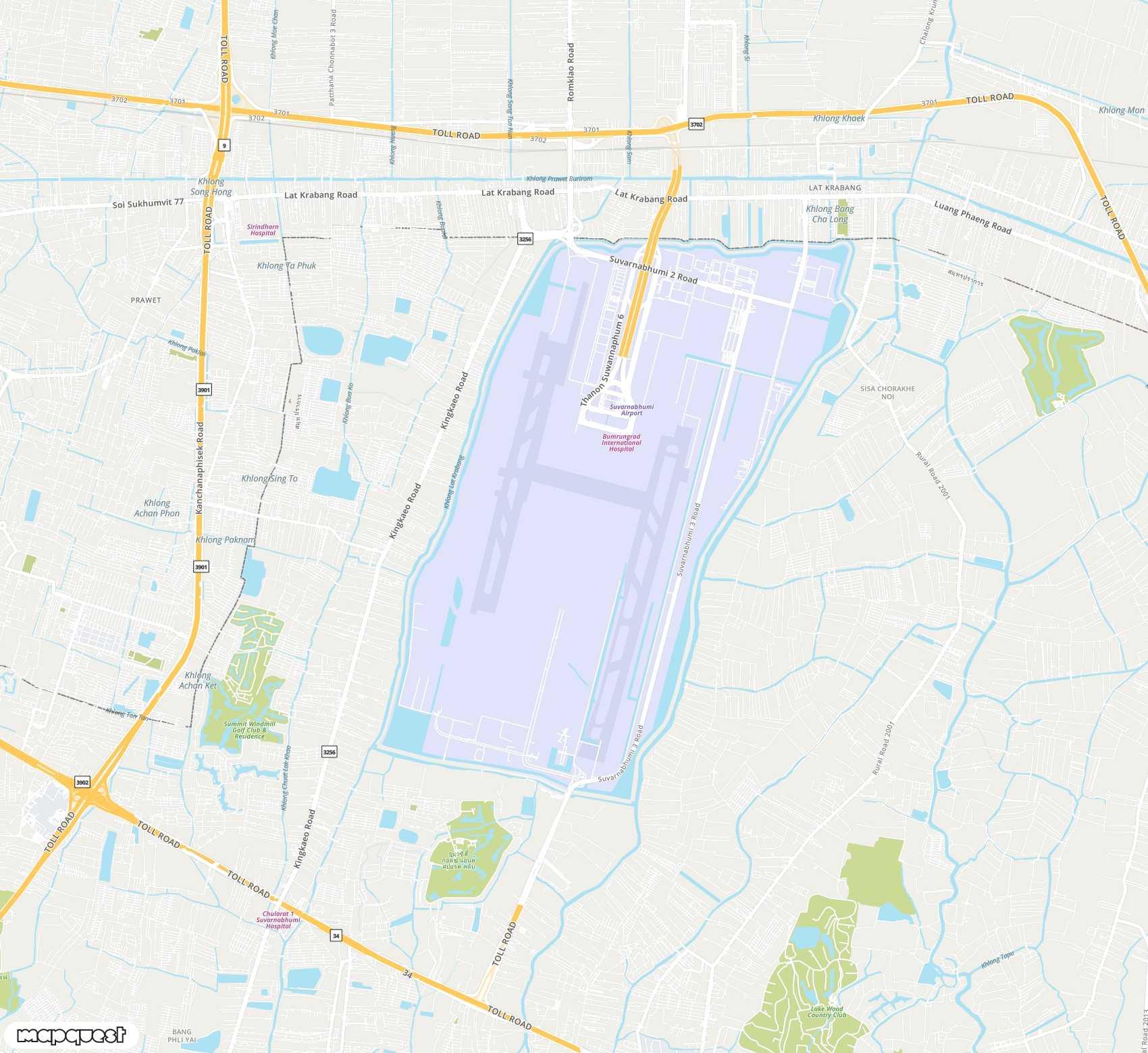 Carte de Suvarnabhumi <span>international airport (BKK)</span>
